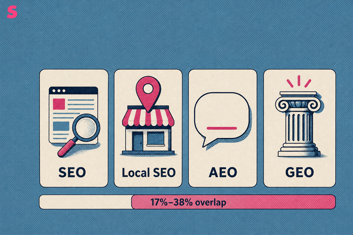 What is generative engine optimization for a law firm, and how does it differ from SEO, local SEO and AEO?