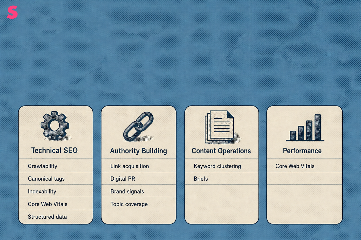 Which workflows are still better suited to traditional SEO software?