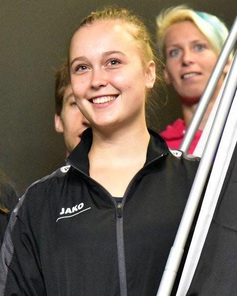 Tinne Gilis at the 2017 European Individual Squash Championships