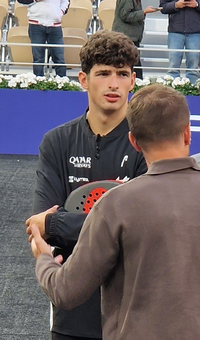 Arturo Coello at the 2024 Premier Padel Paris Major