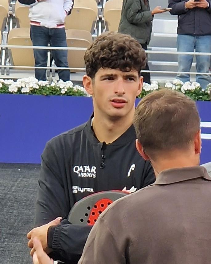 Arturo Coello at the 2024 Premier Padel Paris Major