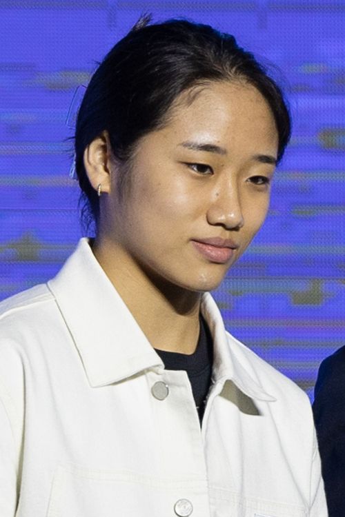 An Se-young with the Korean team at the Hangzhou Asian Games