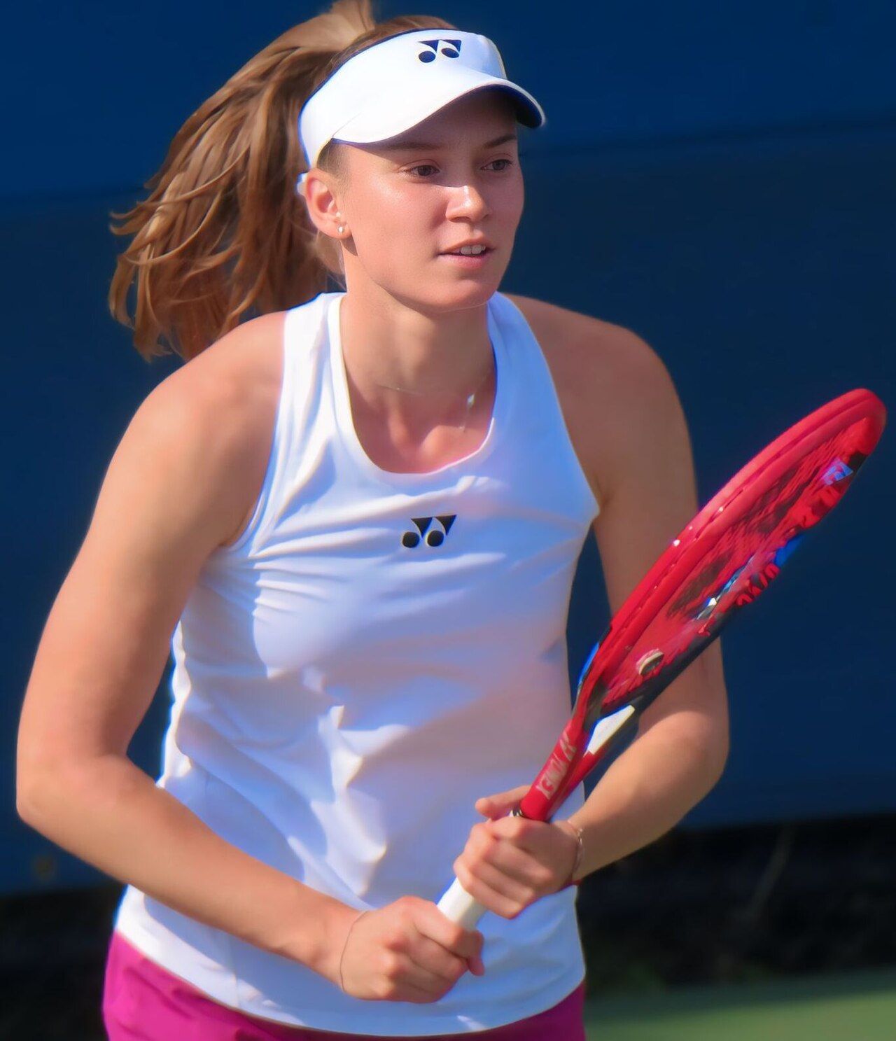 Elena Rybakina playing tennis at the US Open, 2024