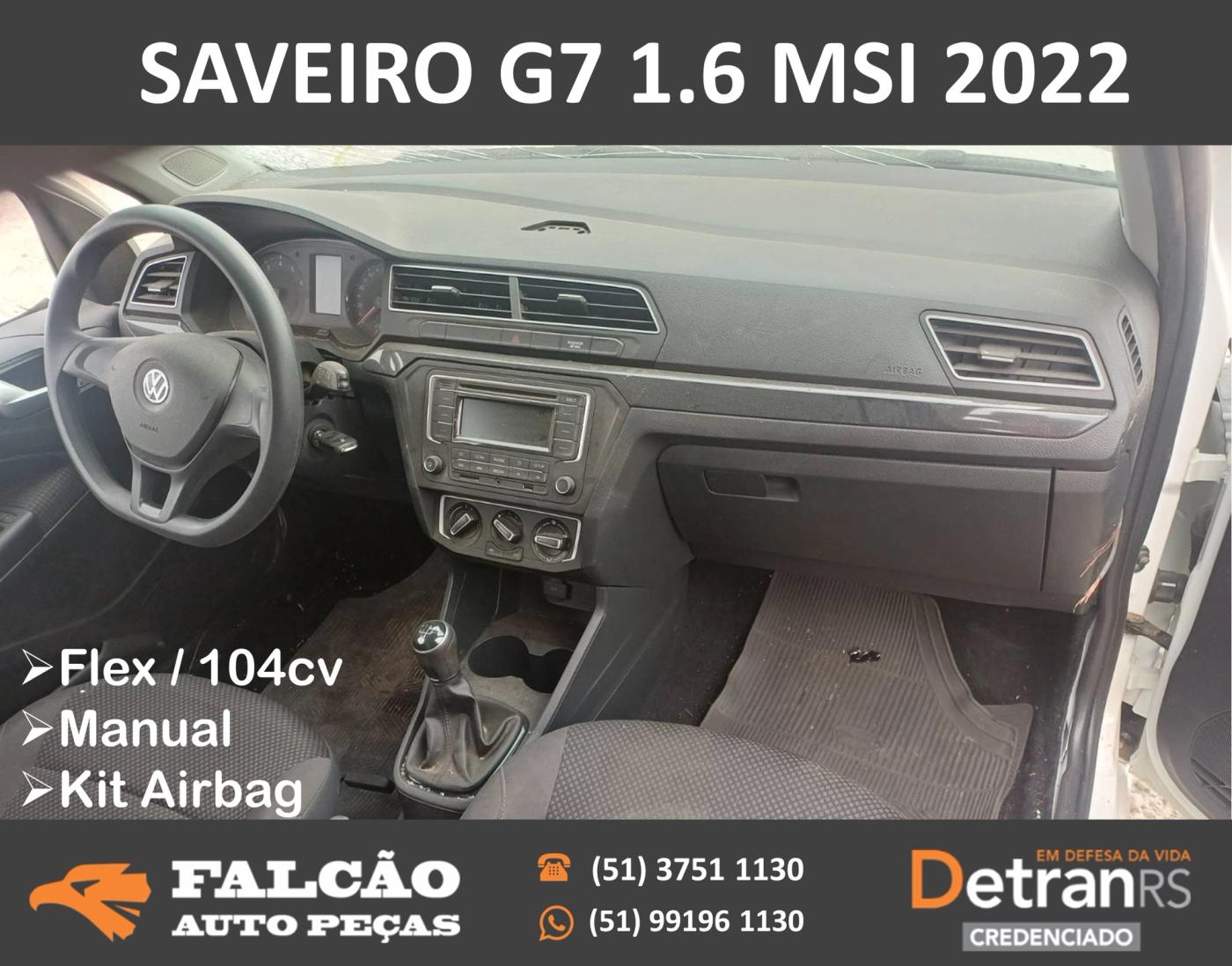 Volkswagen KIT AIRBAG SAVEIRO G7 TRENDLINE 2022