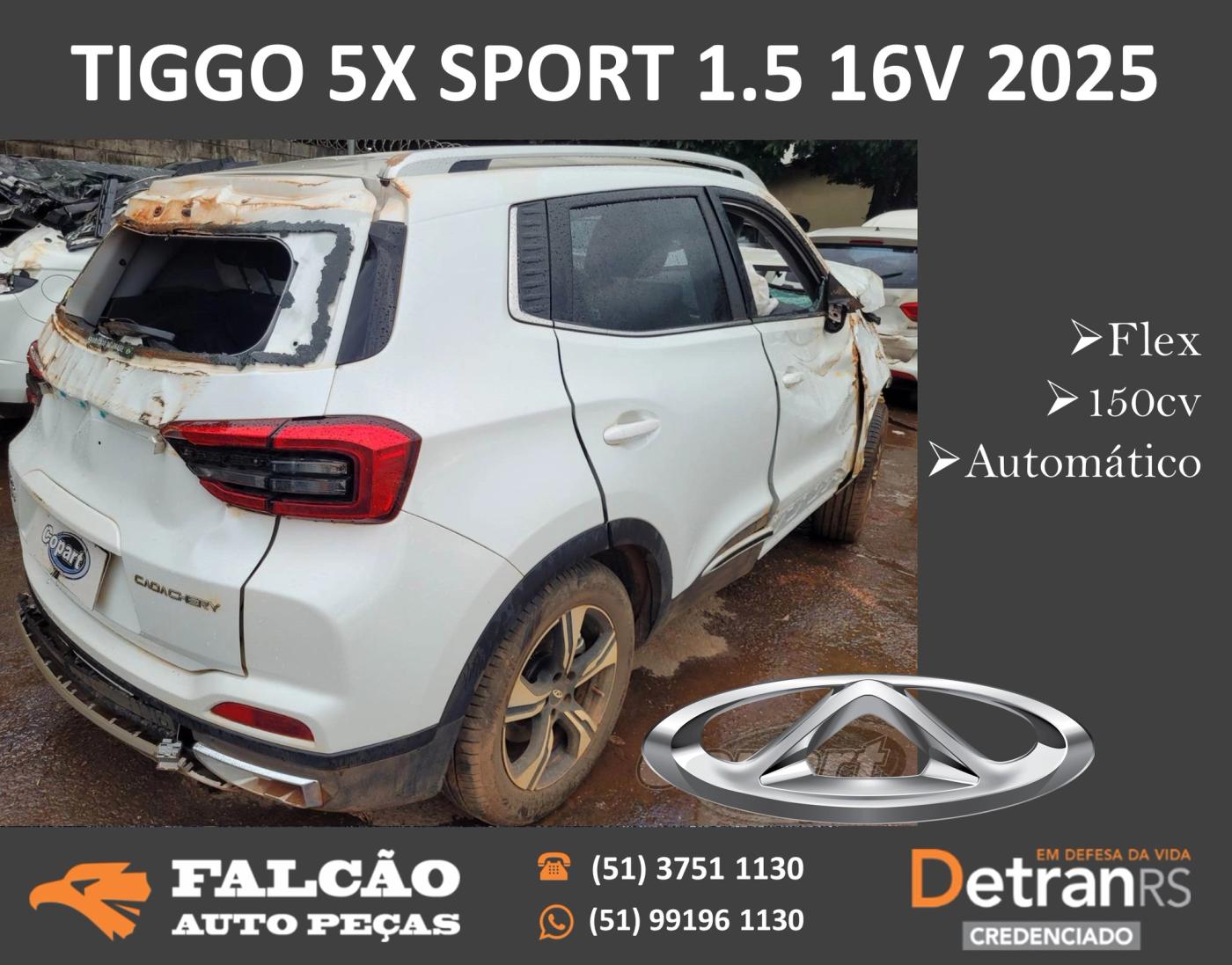 CAOA Chery TIGGO 5X SPORT 1.5 16V 2025