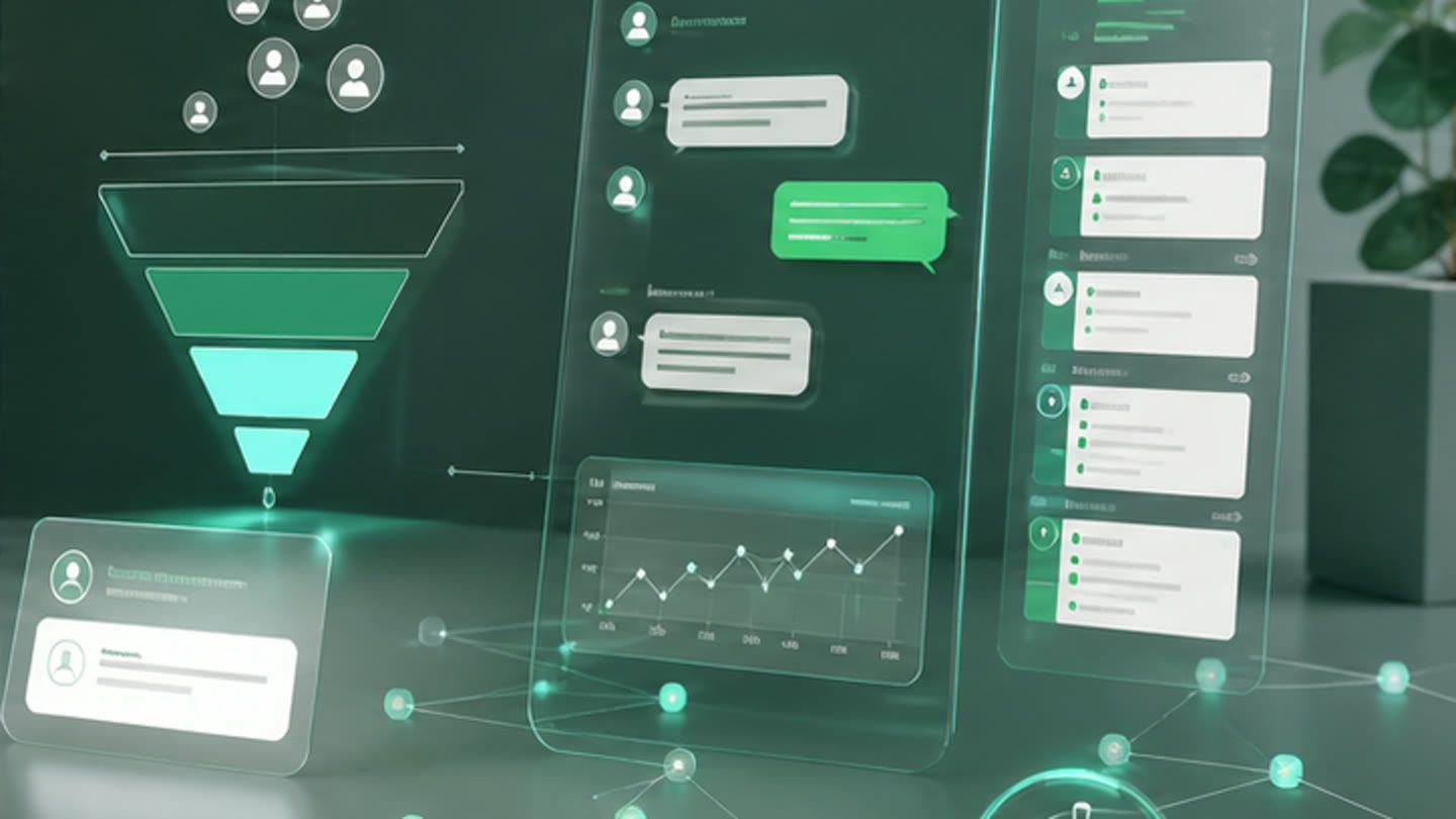 Agente de inteligencia artificial gestionando leads y conversaciones comerciales
