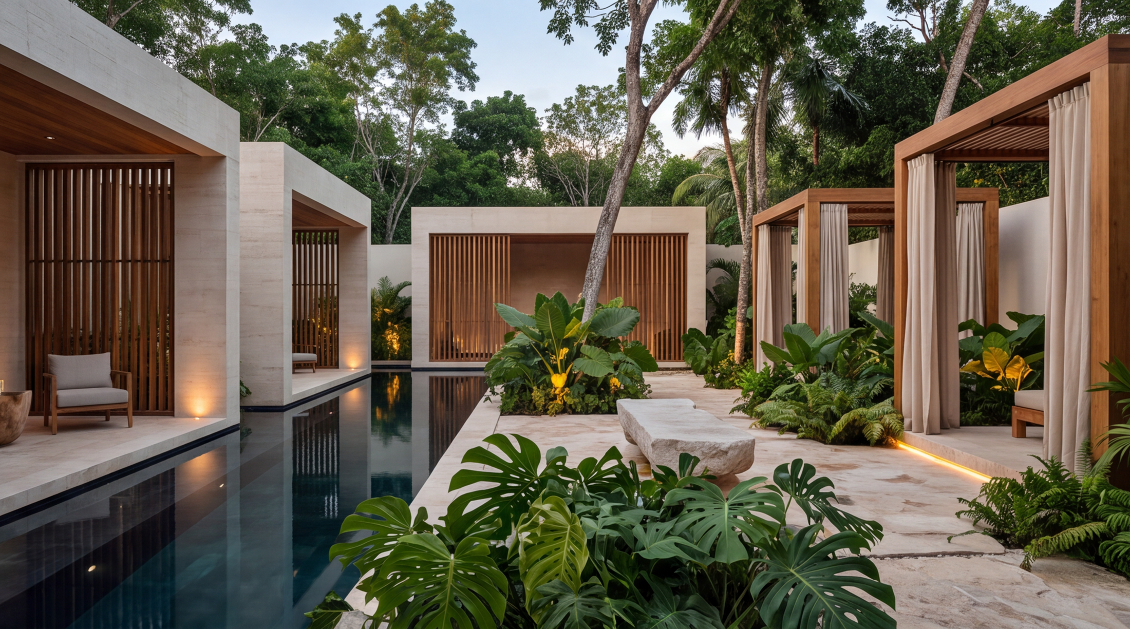 Ceiba Resort , Riviera Maya, Mexico, Omerler Mimarlik