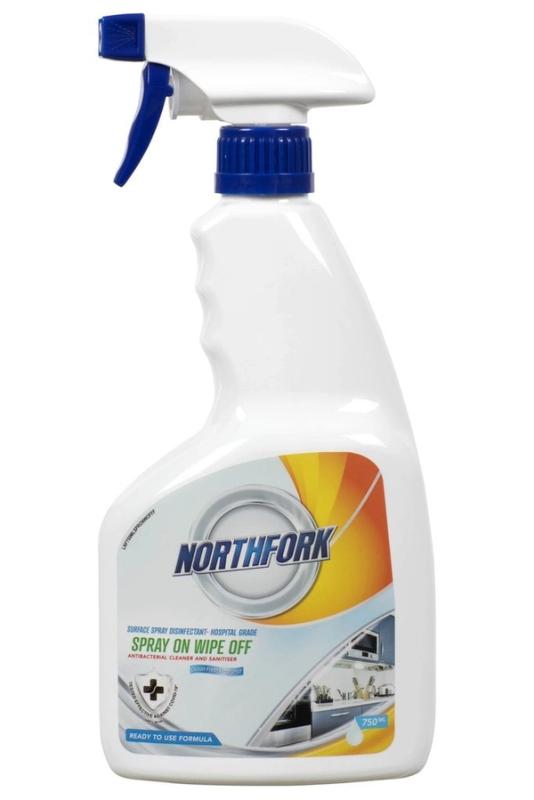 Surface Spray Disinfectant Hospital Grade Spray On Wipe Off 750ML