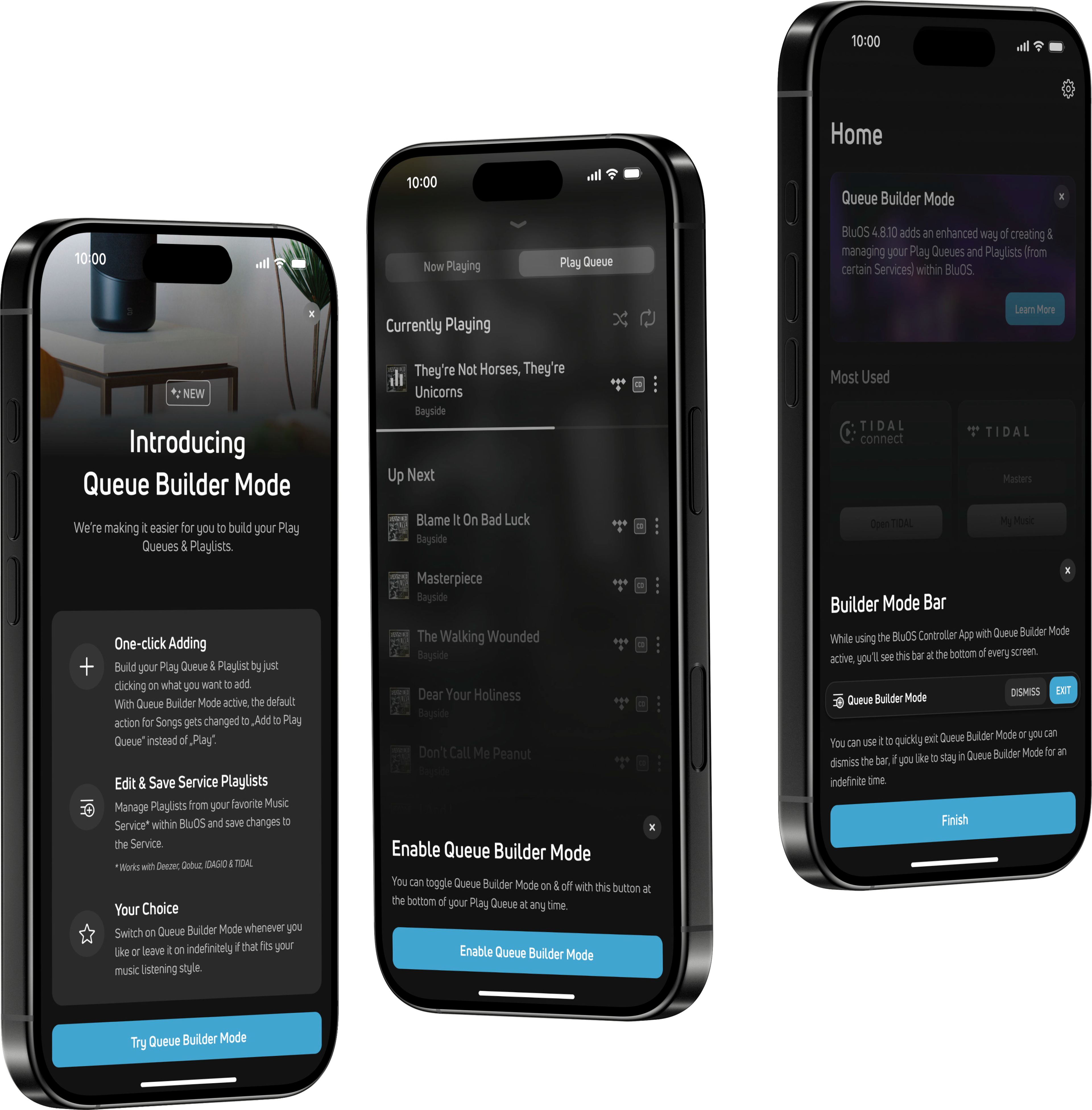 BluOS 4.12 Introduces Queue Builder Mode for Smarter Playlist and Queue Creation
