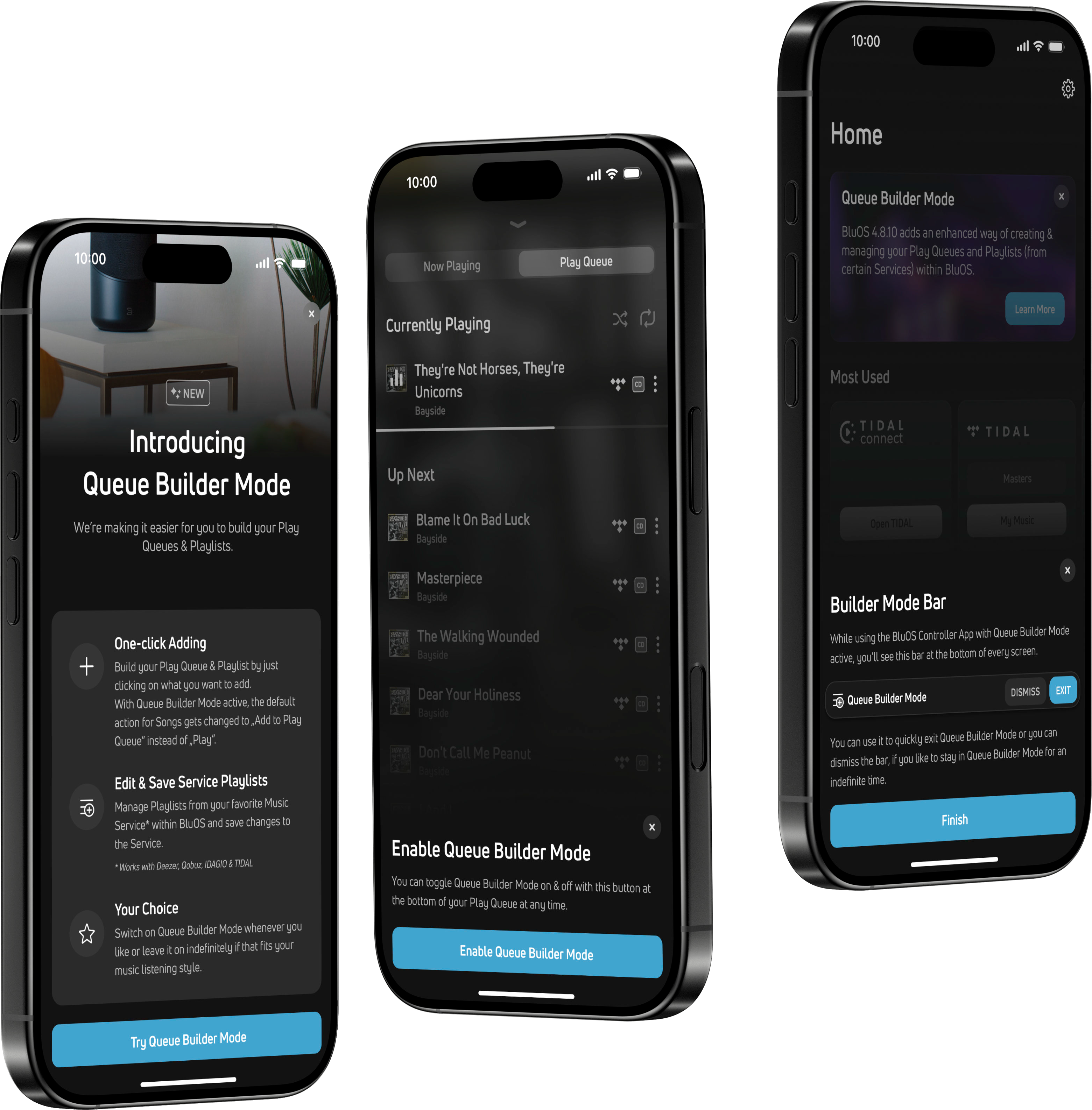 BluOS 4.12 Introduces Queue Builder Mode for Smarter Playlist and Queue Creation