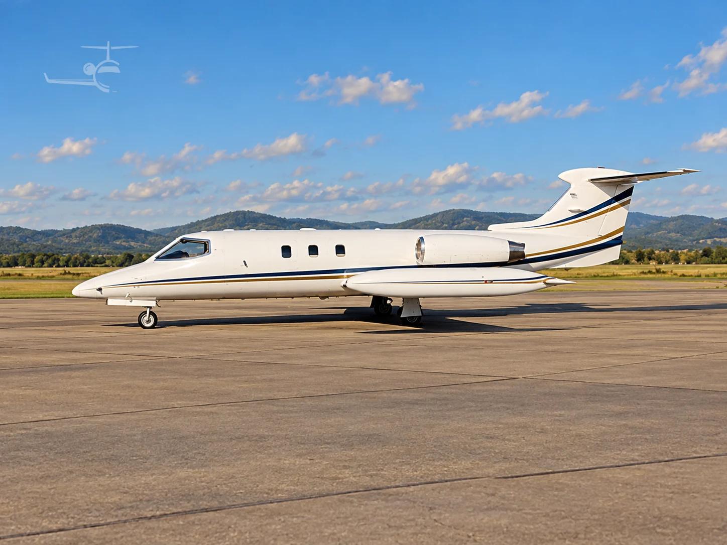 Learjet 25 aircraft illustration