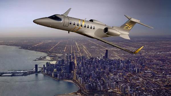 Official Bombardier Learjet 75 Liberty launch image.