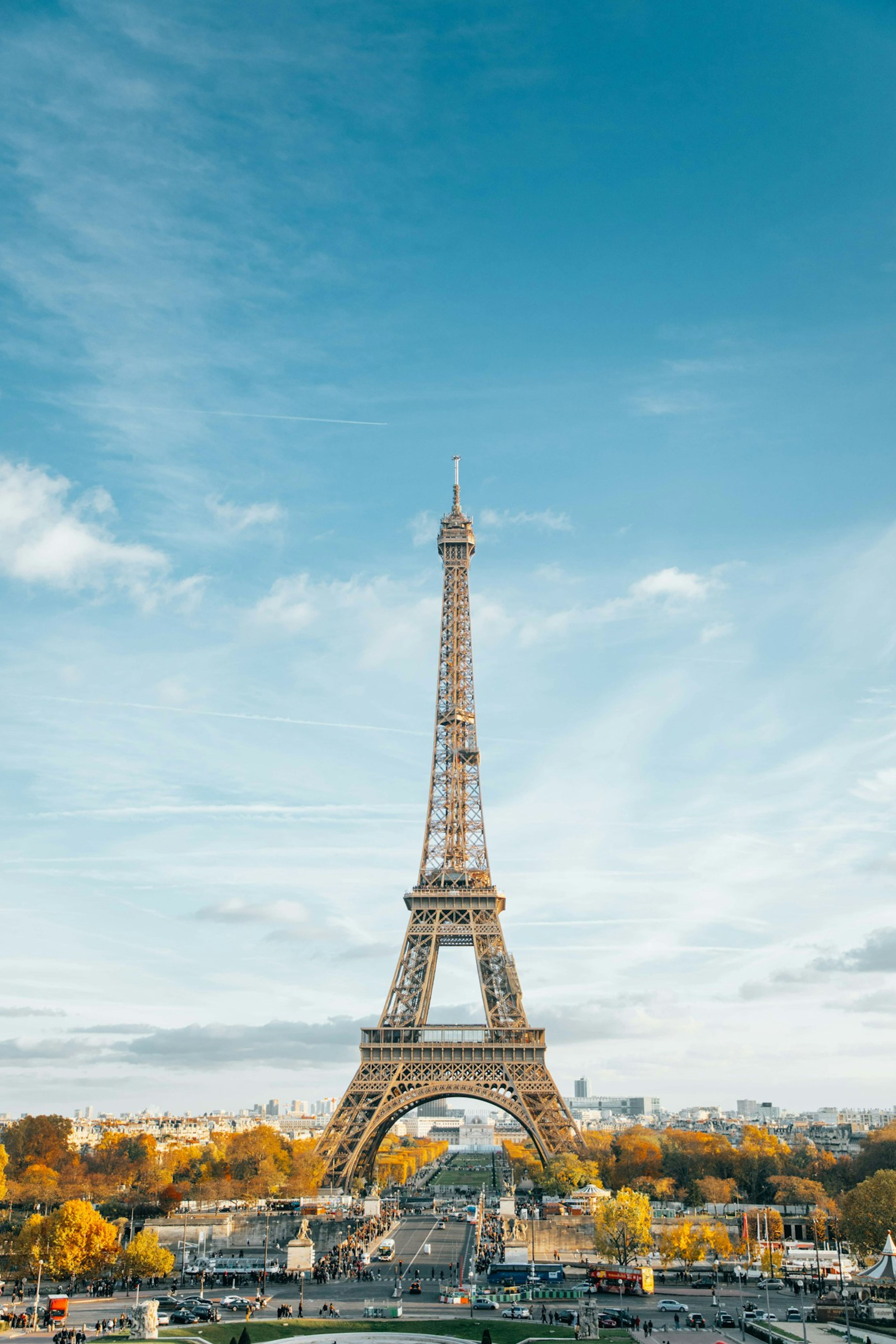 Eiffel Tower and the Paris cityscape in daylight