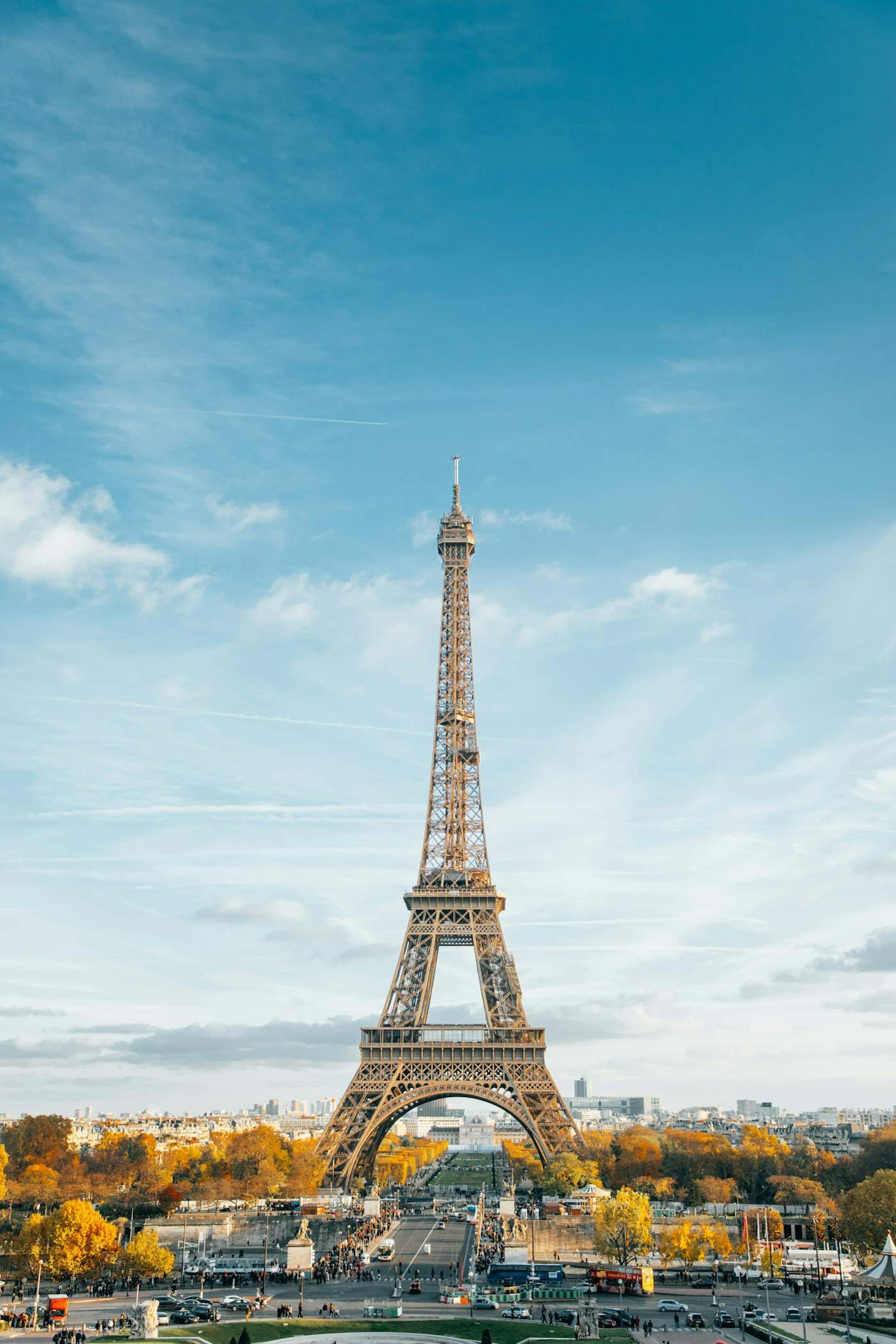 Eiffel Tower and the Paris cityscape in daylight