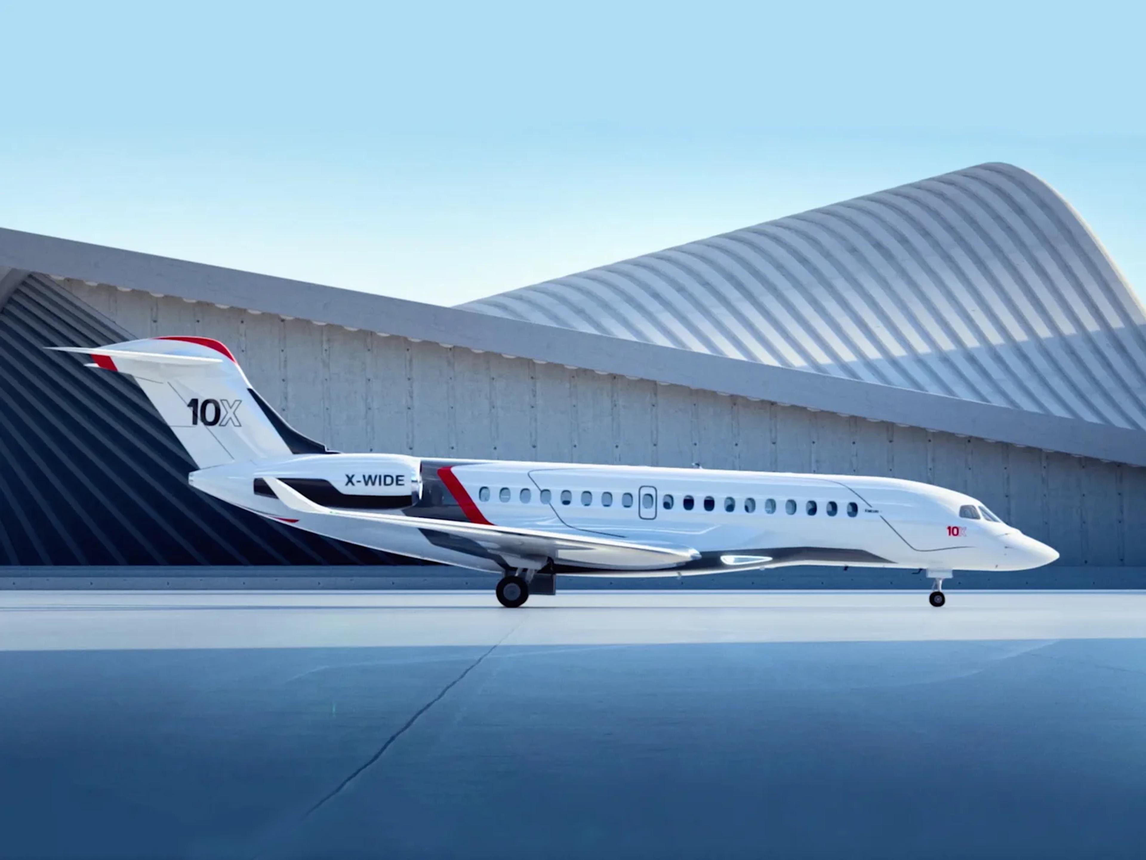 Official Dassault Falcon 10X program rendering.