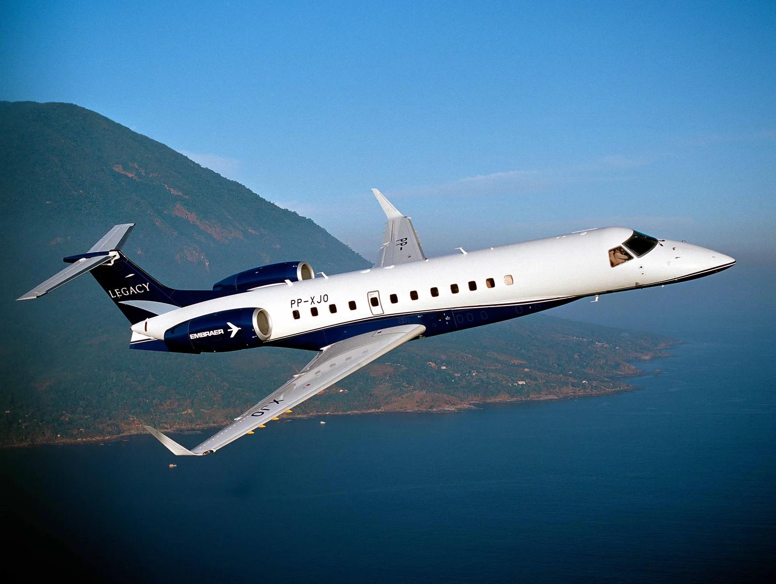 Embraer Legacy 600 development aircraft at the beginning of the Legacy program.