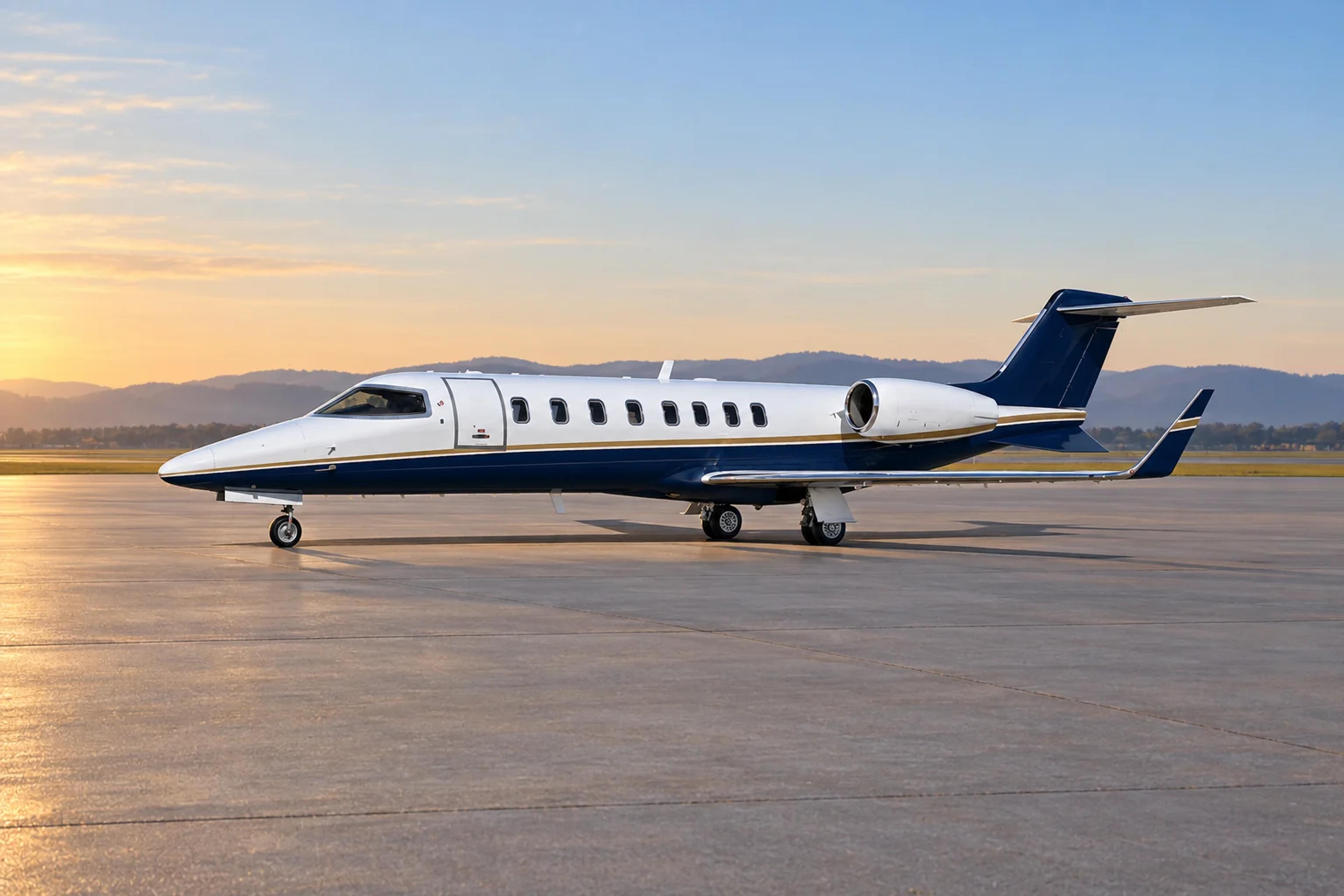 Learjet 45 aircraft