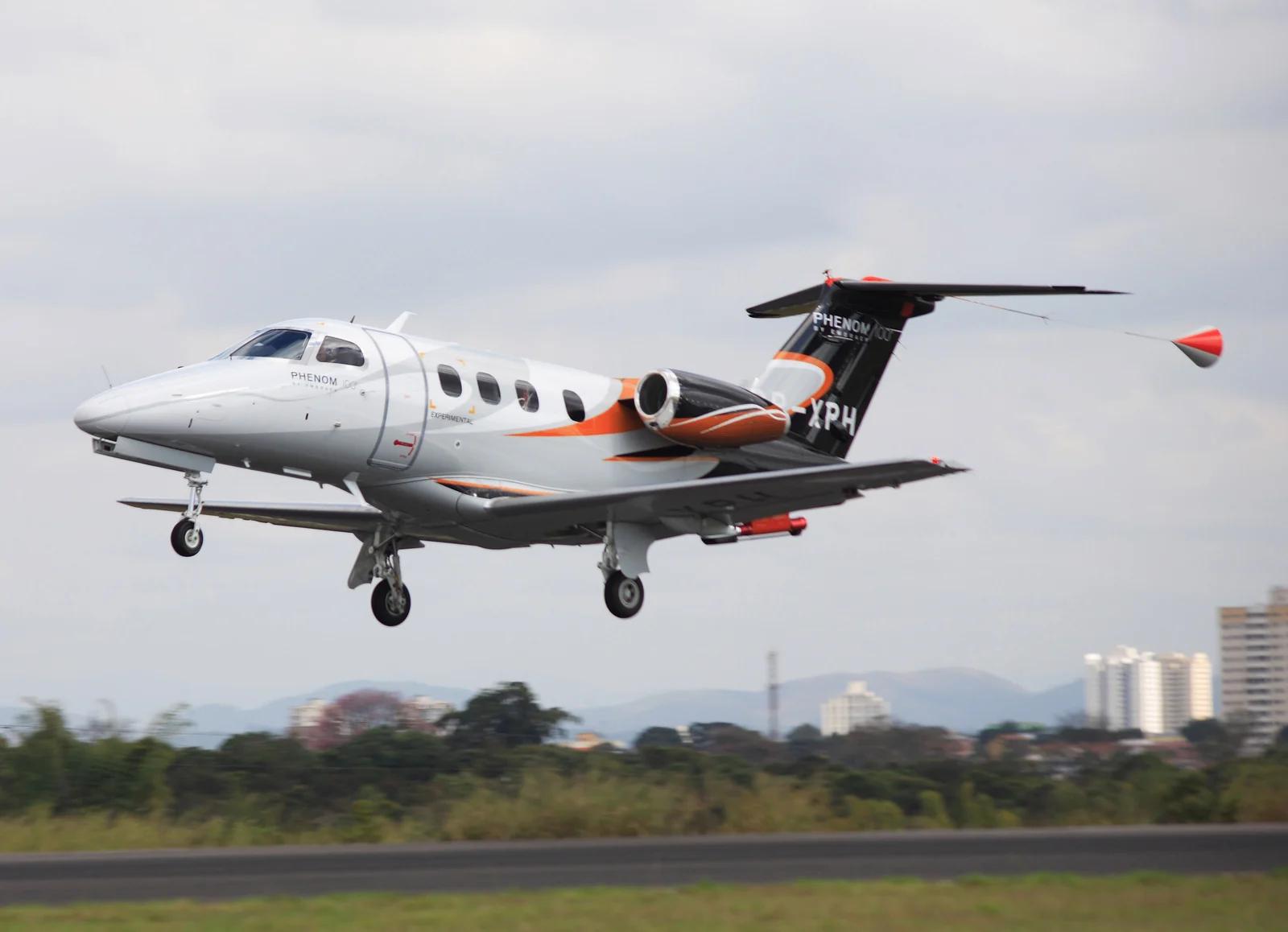 Phenom 100 during its original flight-test program.
