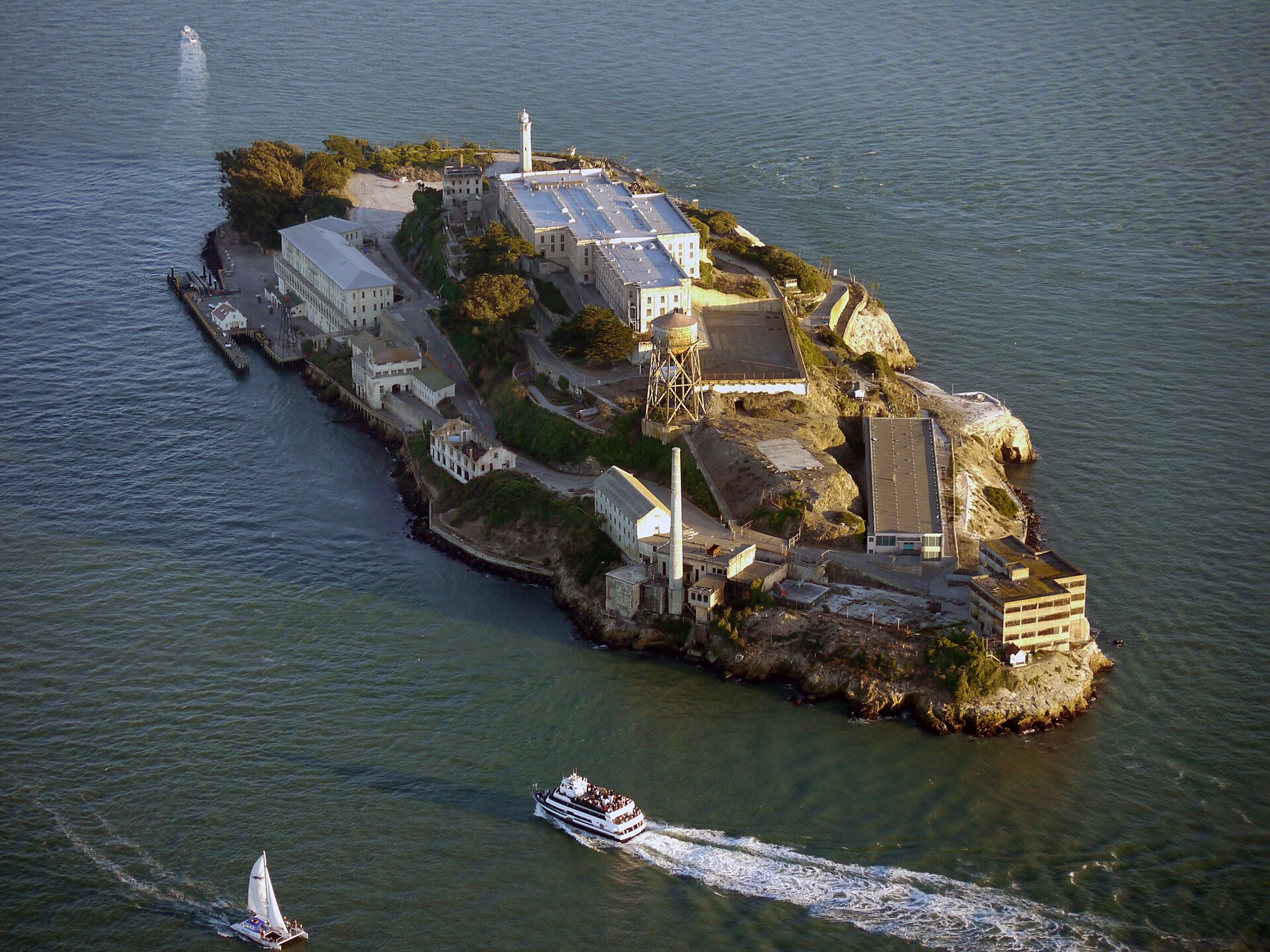 Alcatraz Island in San Francisco Bay.