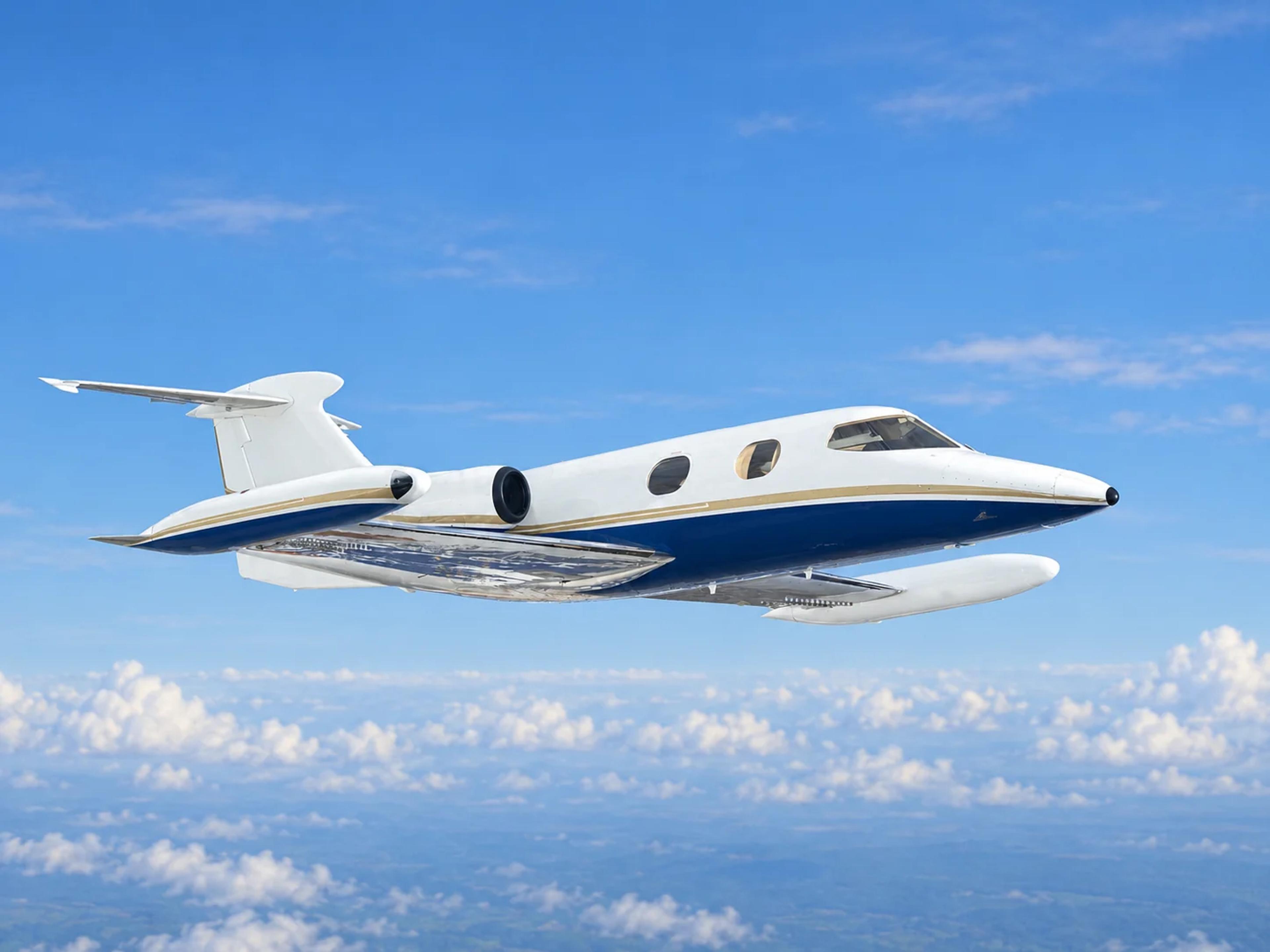 Learjet 23 aircraft illustration