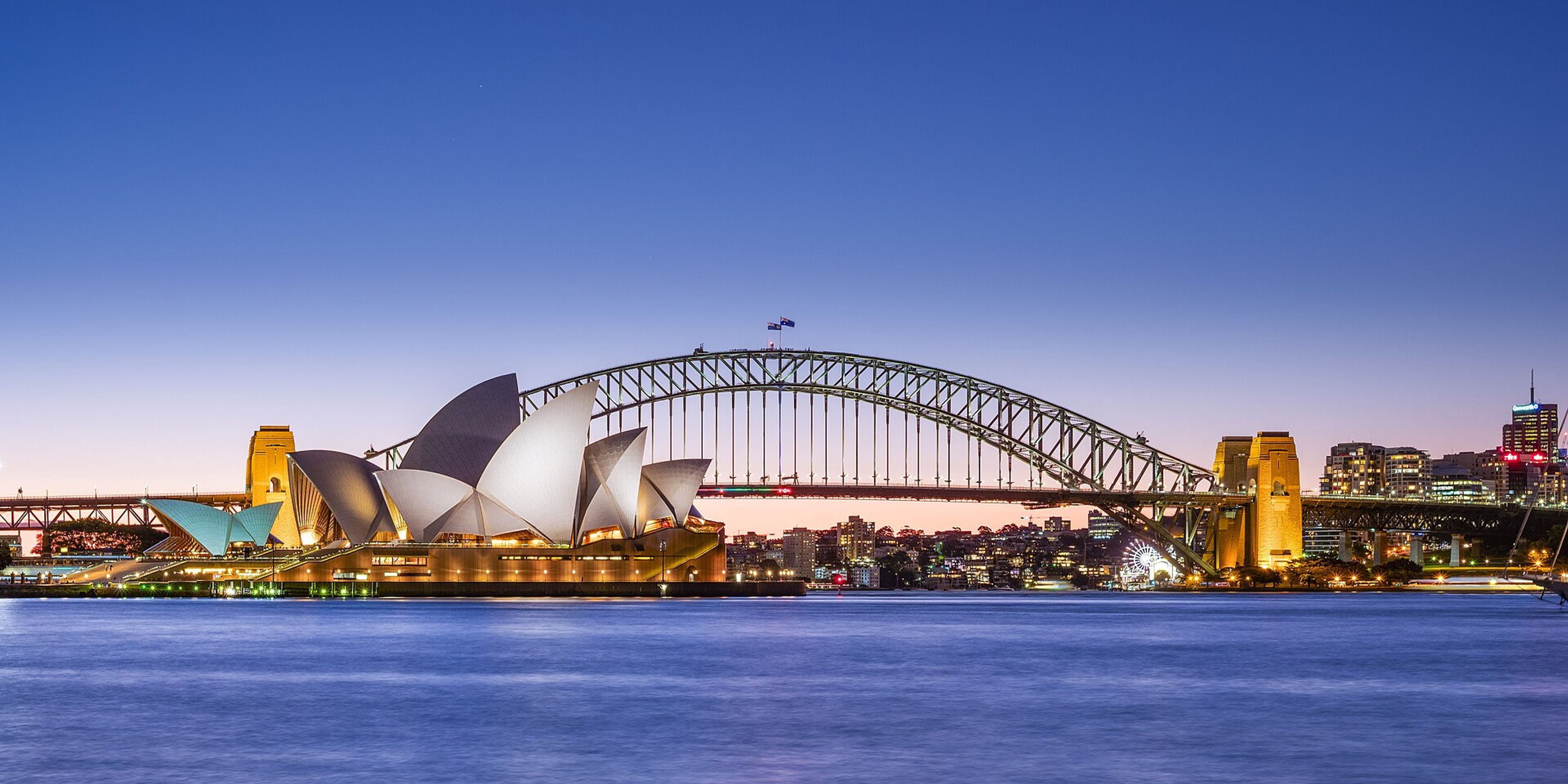 Sydney Opera House and Harbour Bridge.
