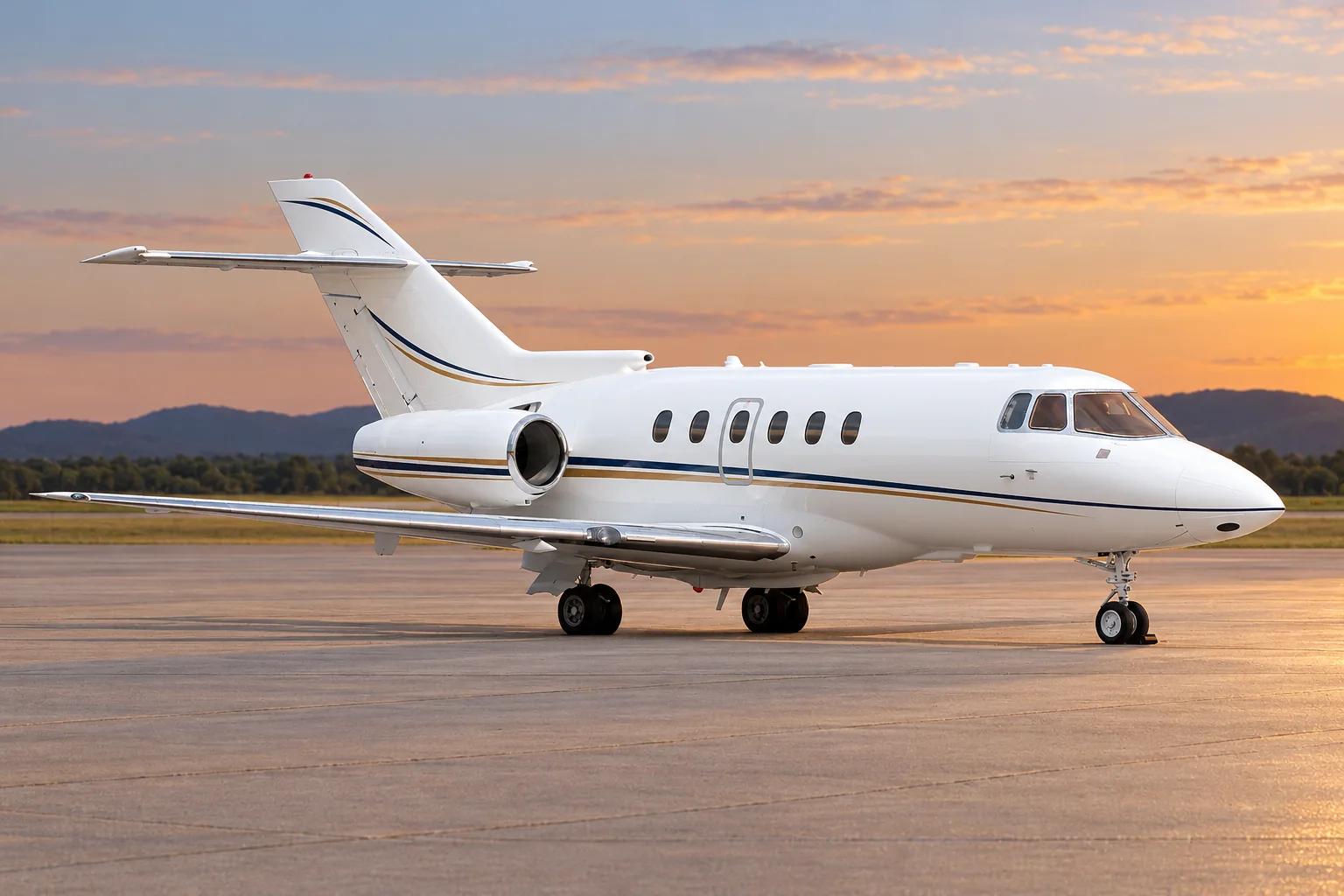 Hawker 750 editorial illustration