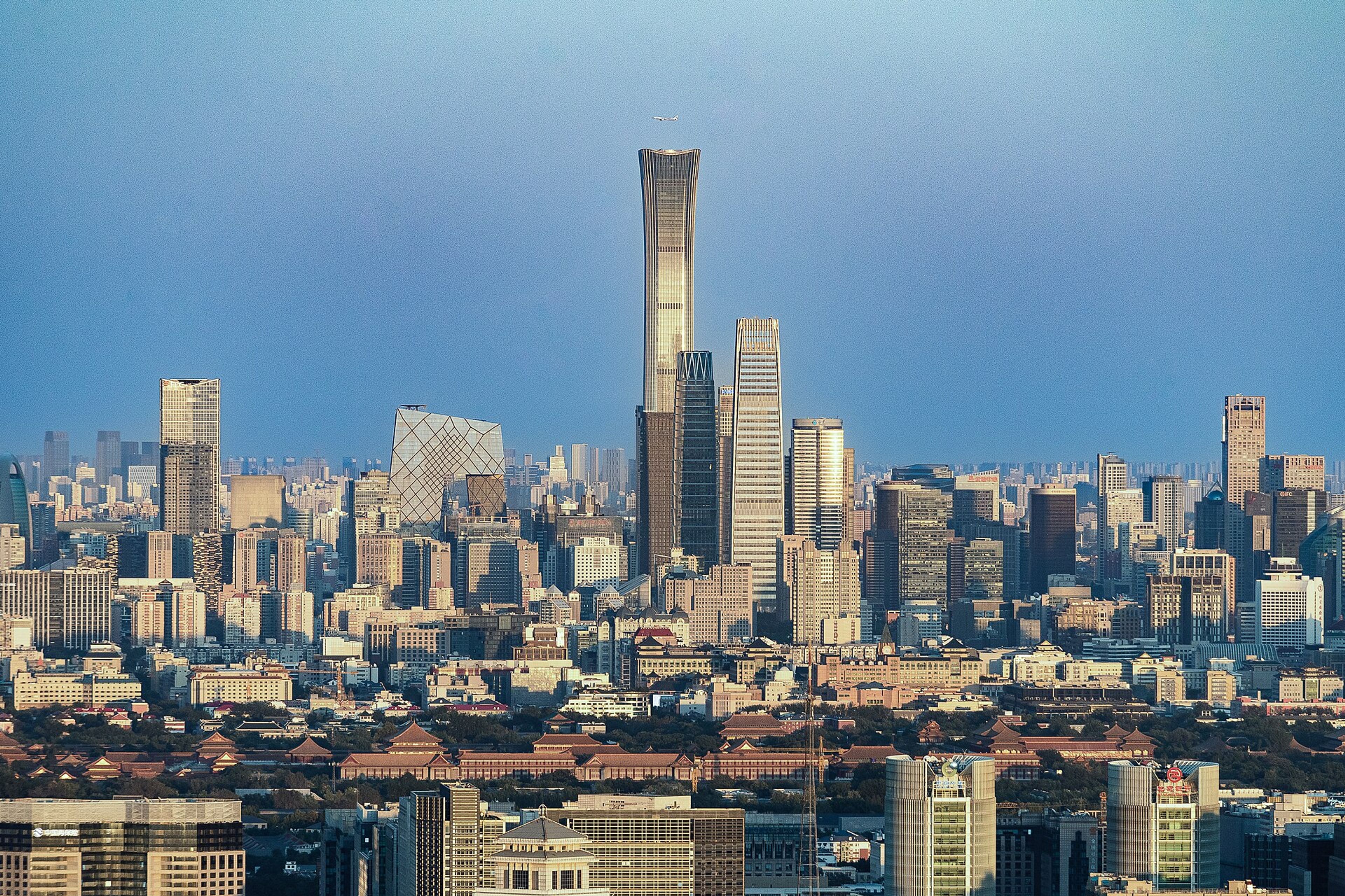 Beijing's contemporary skyline.