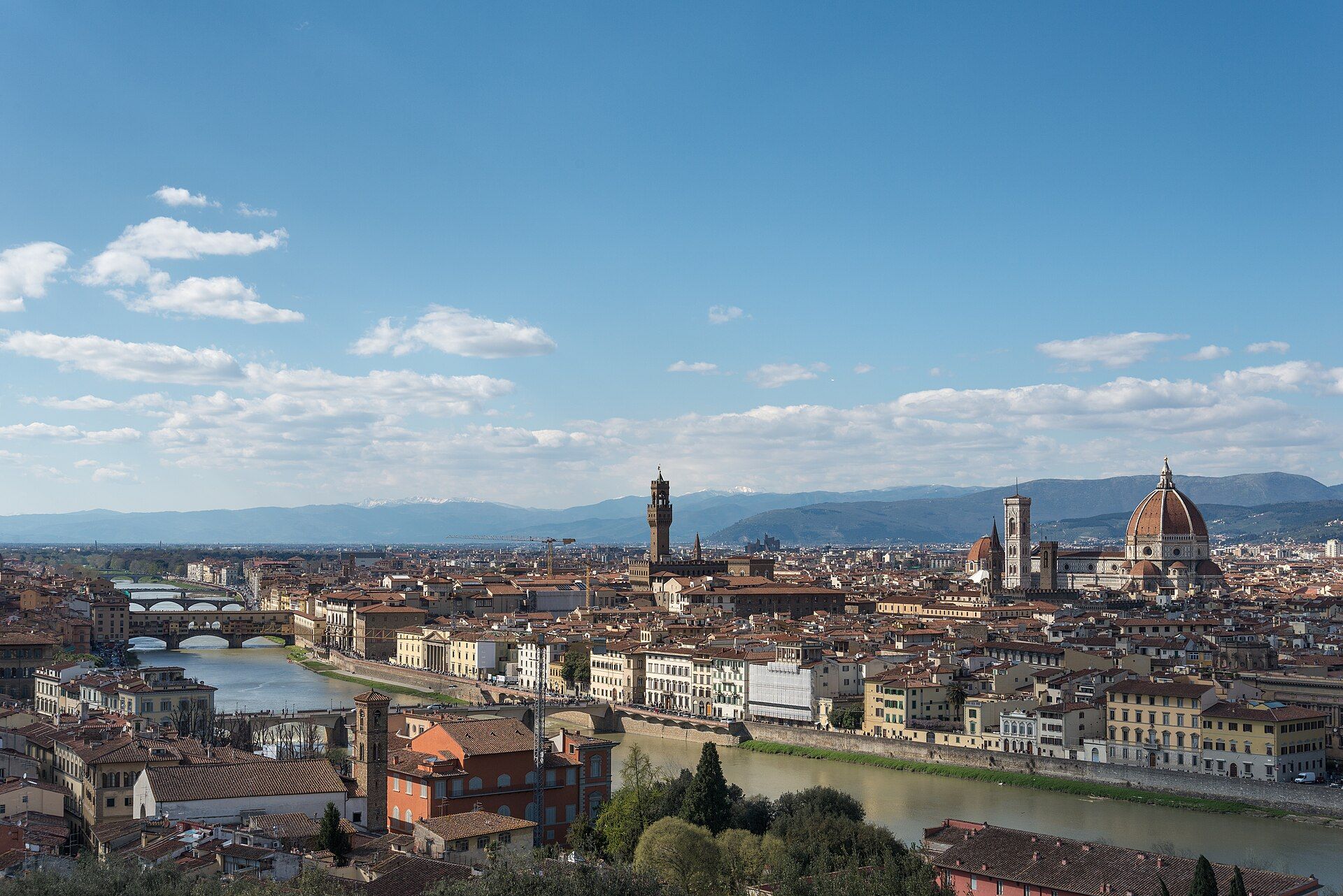 Florence and the Arno.