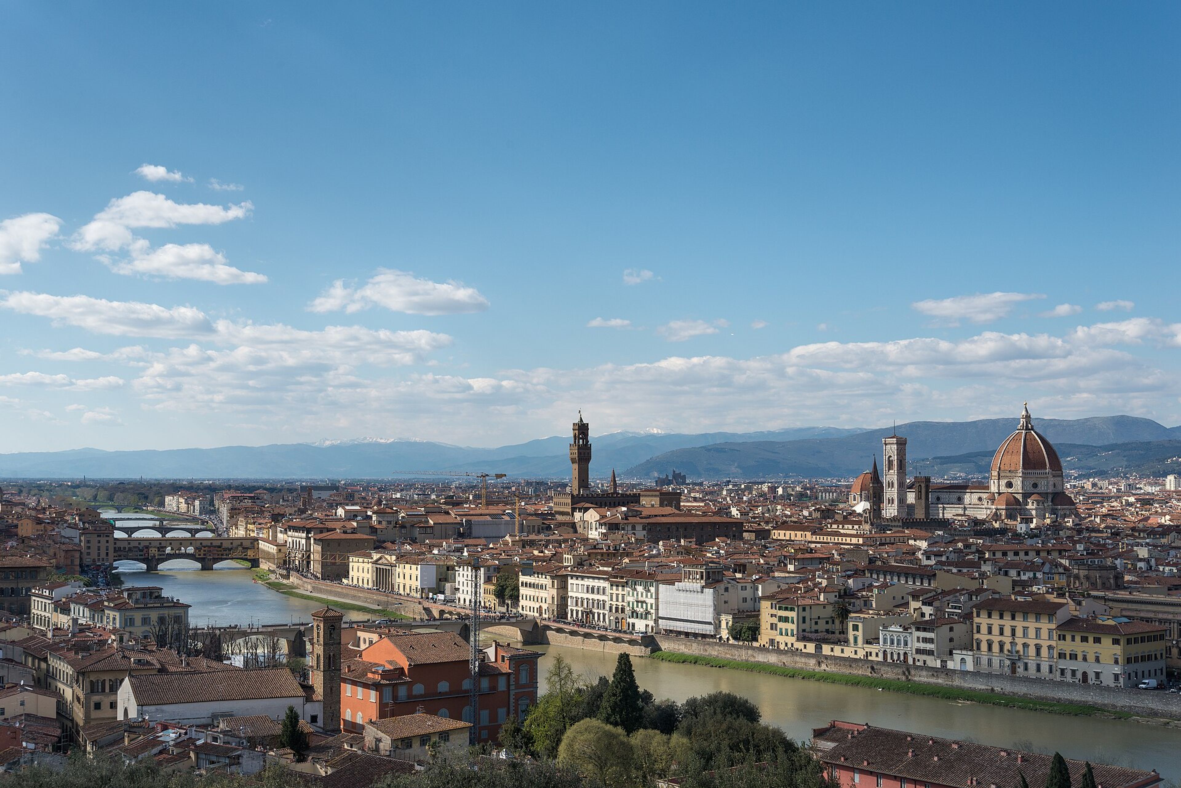 Florence and the Arno.