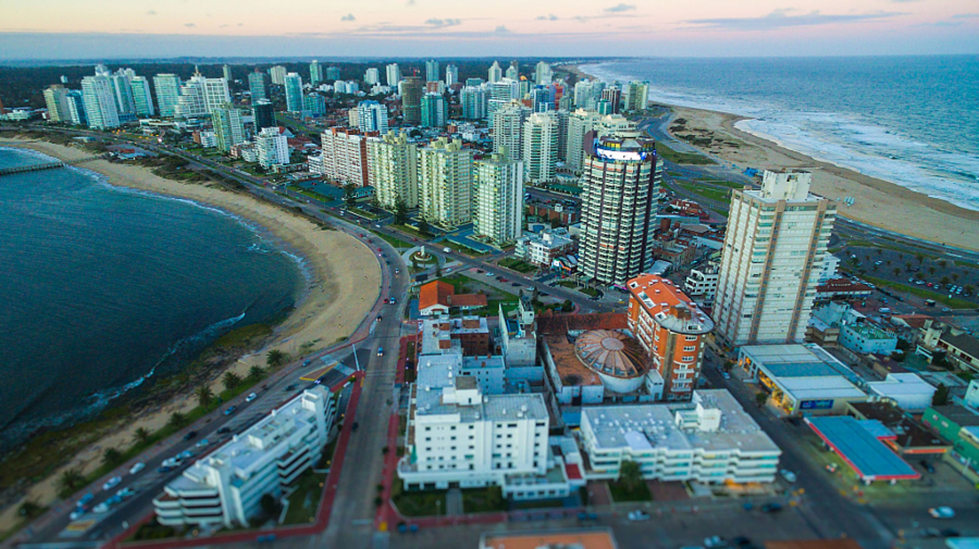 The coastal skyline of Punta del Este.