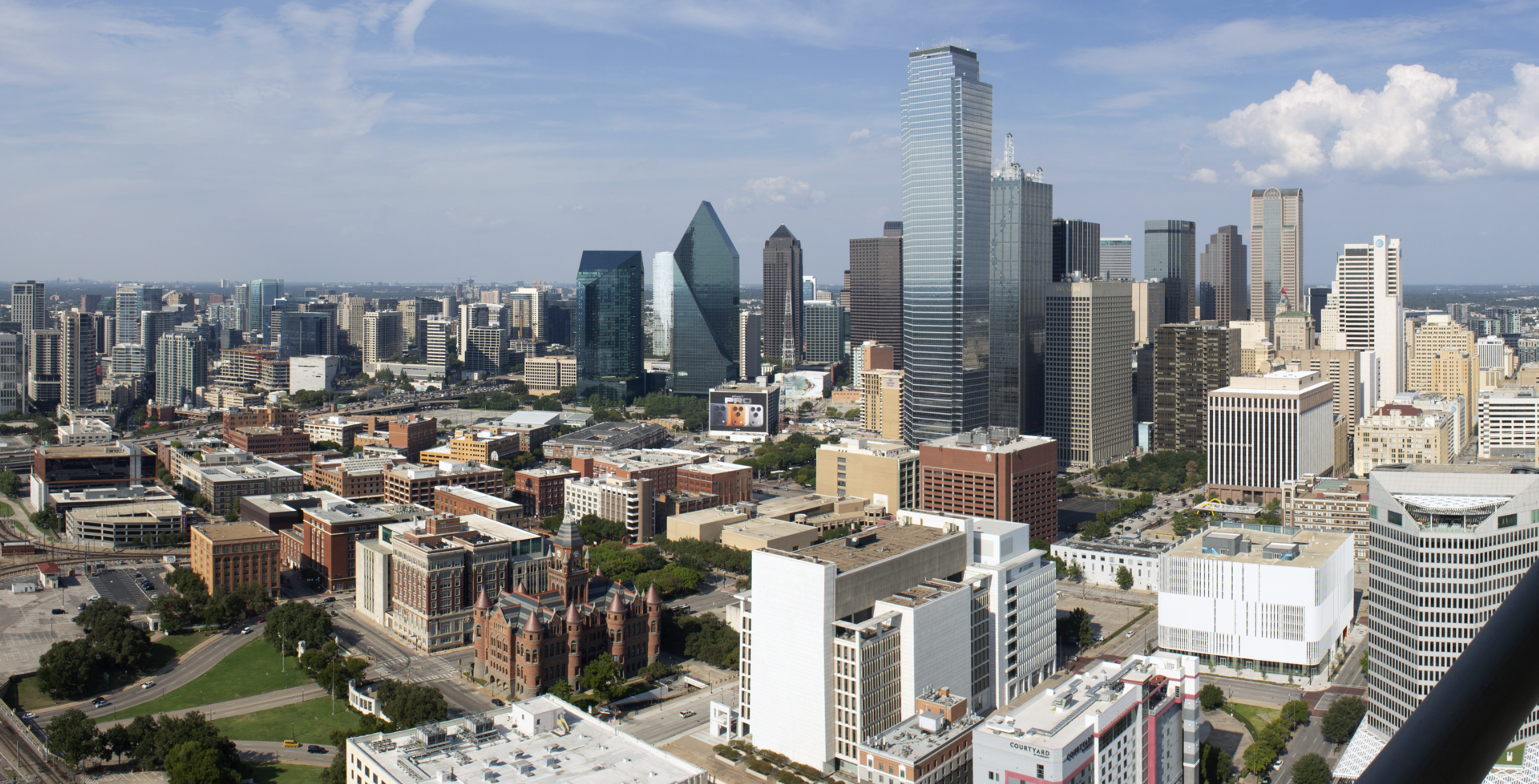 The Dallas skyline.