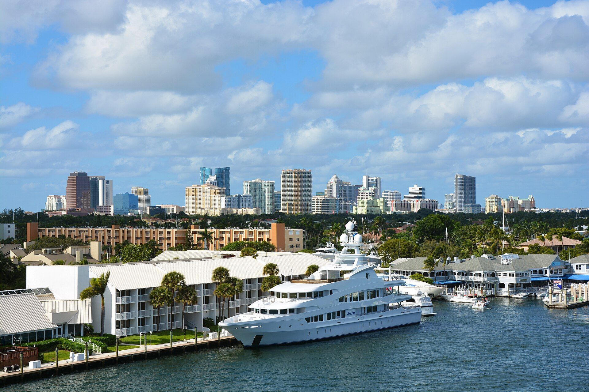 Fort Lauderdale's waterfront and yachts.