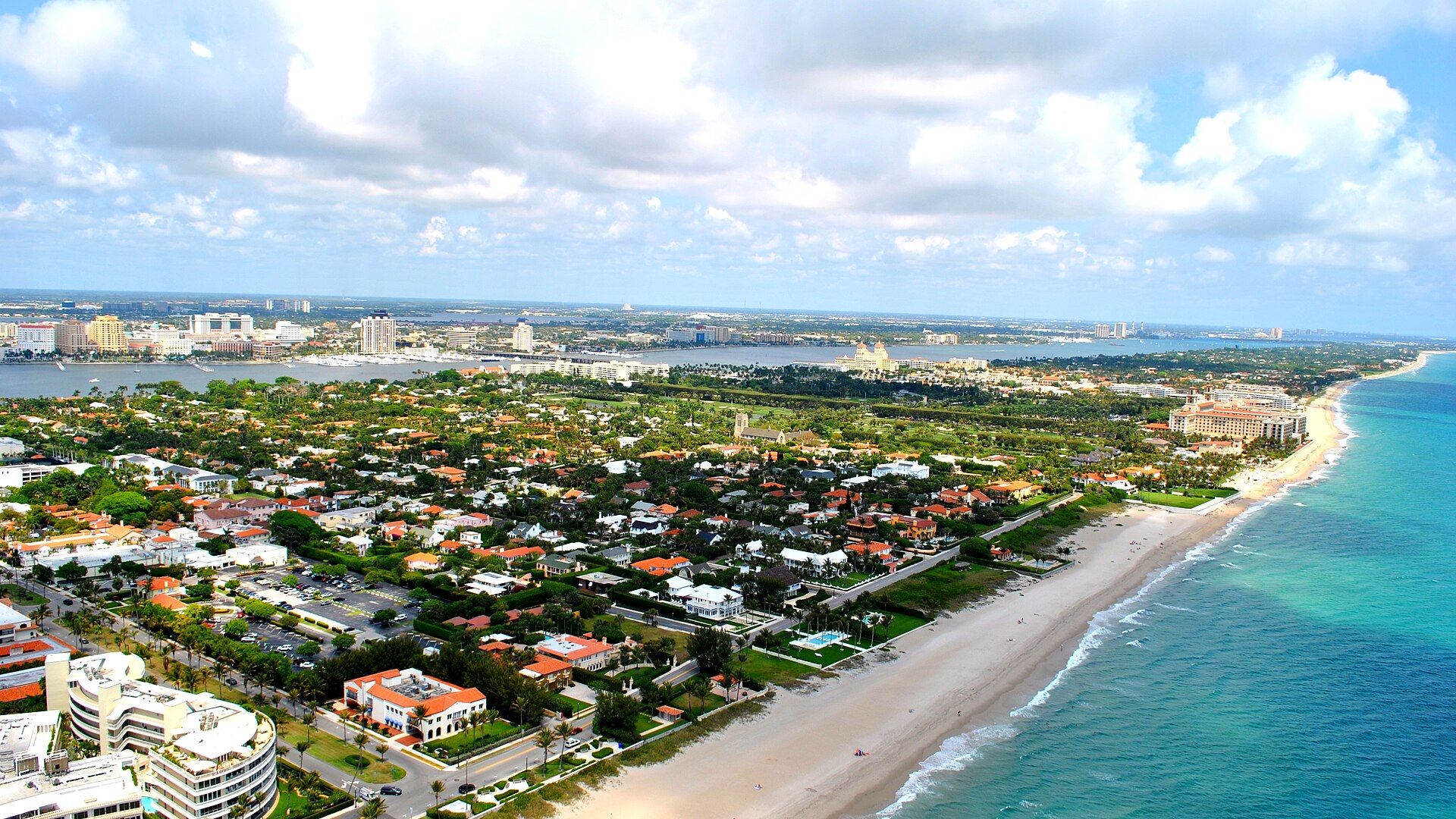Palm Beach's Atlantic coastline.