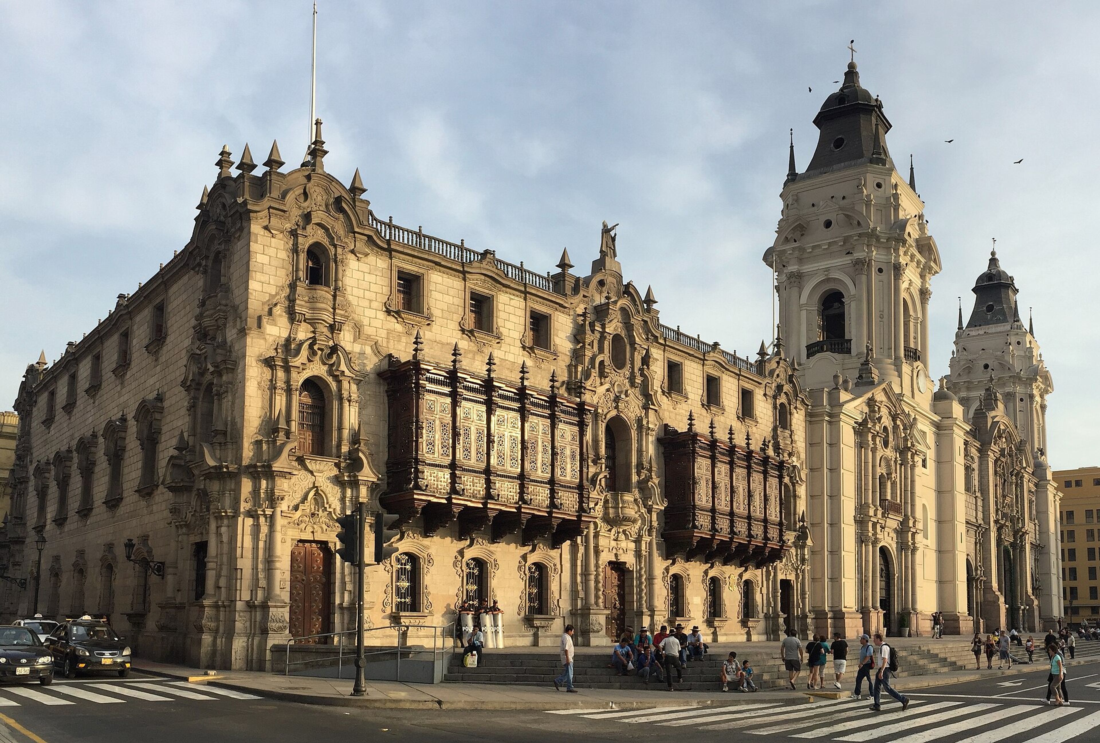 Historic architecture in Lima.