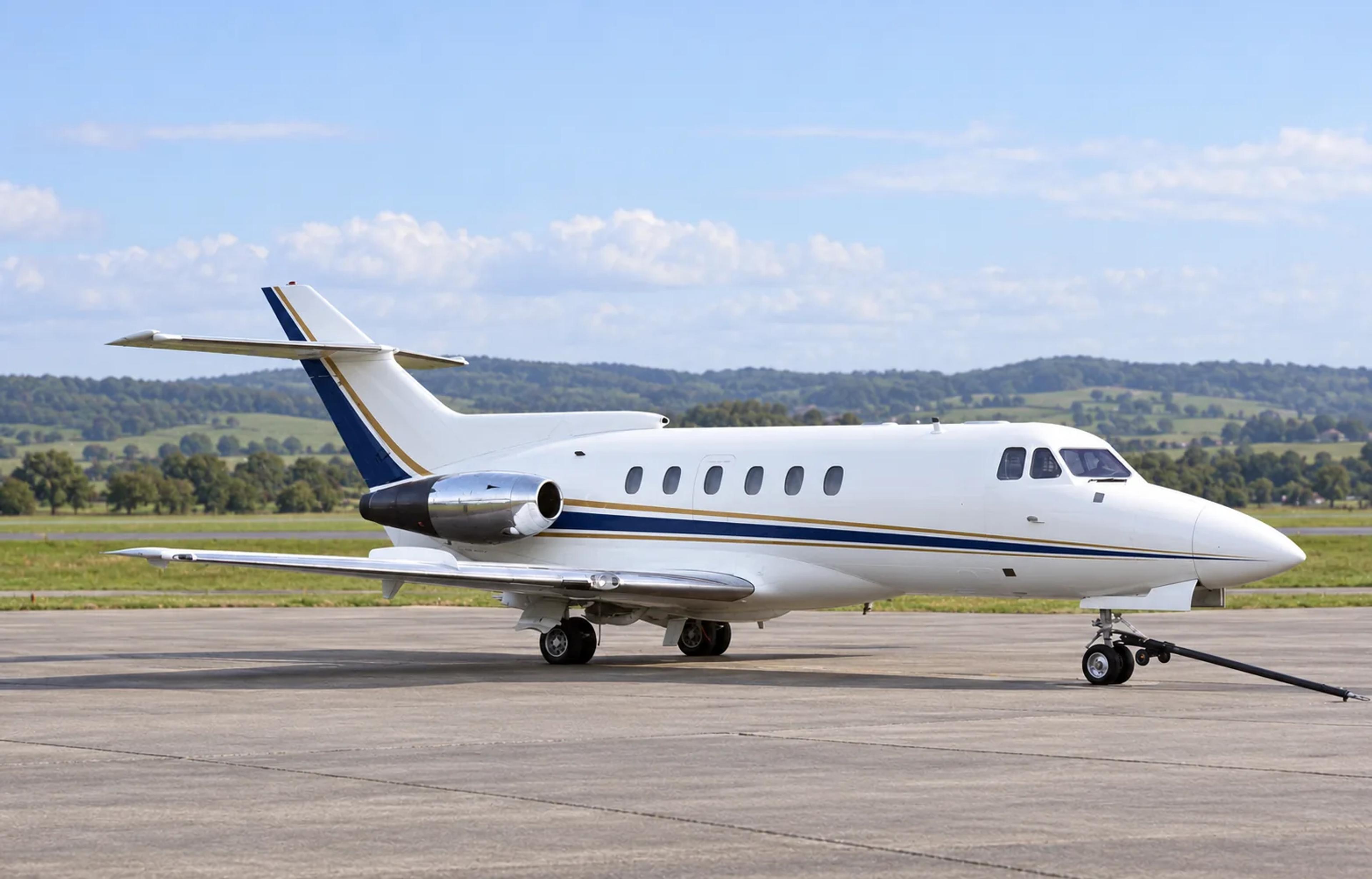 Hawker 125 600B editorial illustration