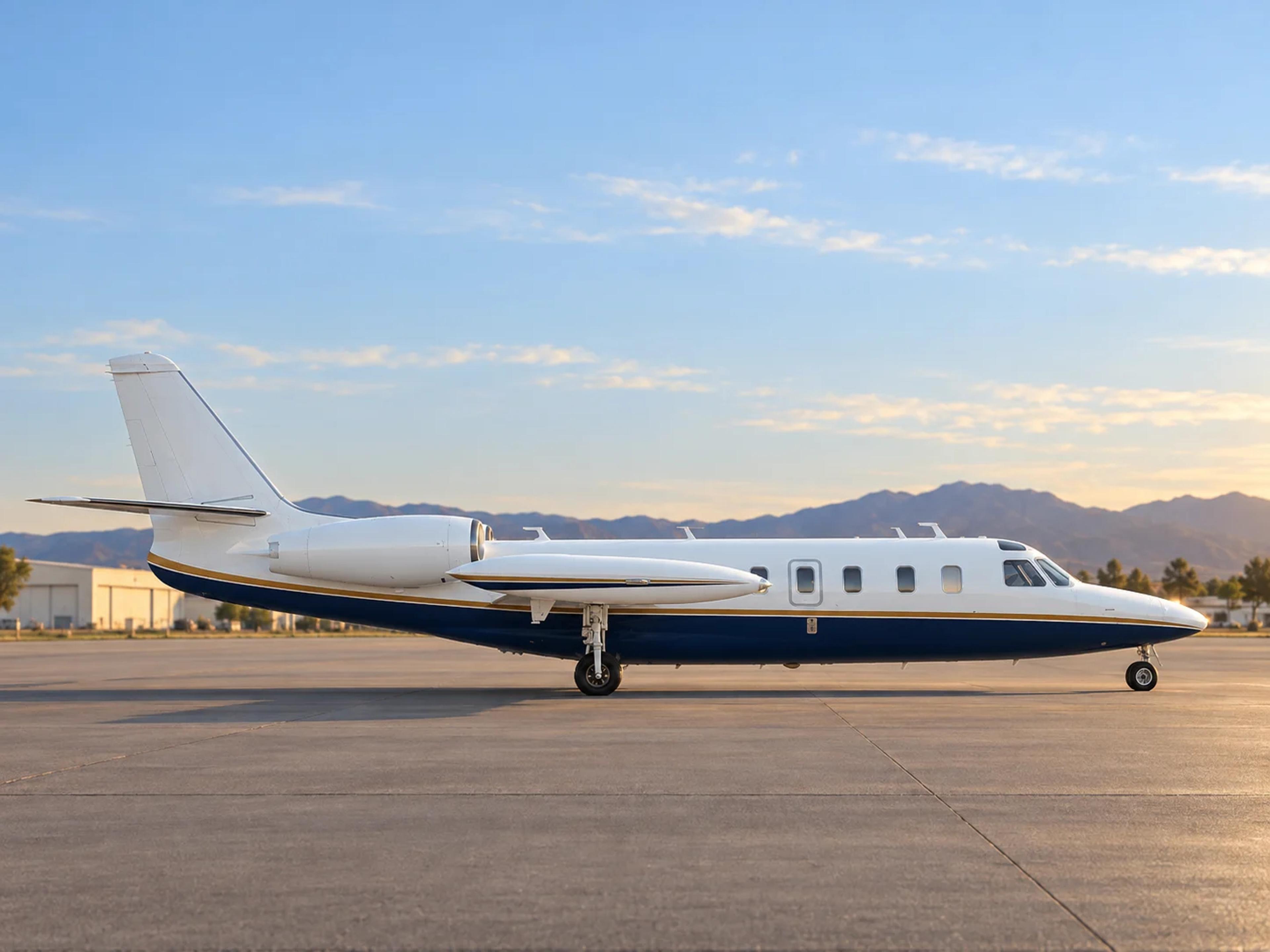 Westwind I (1124), a member of the Westwind family; AI-edited livery and background.