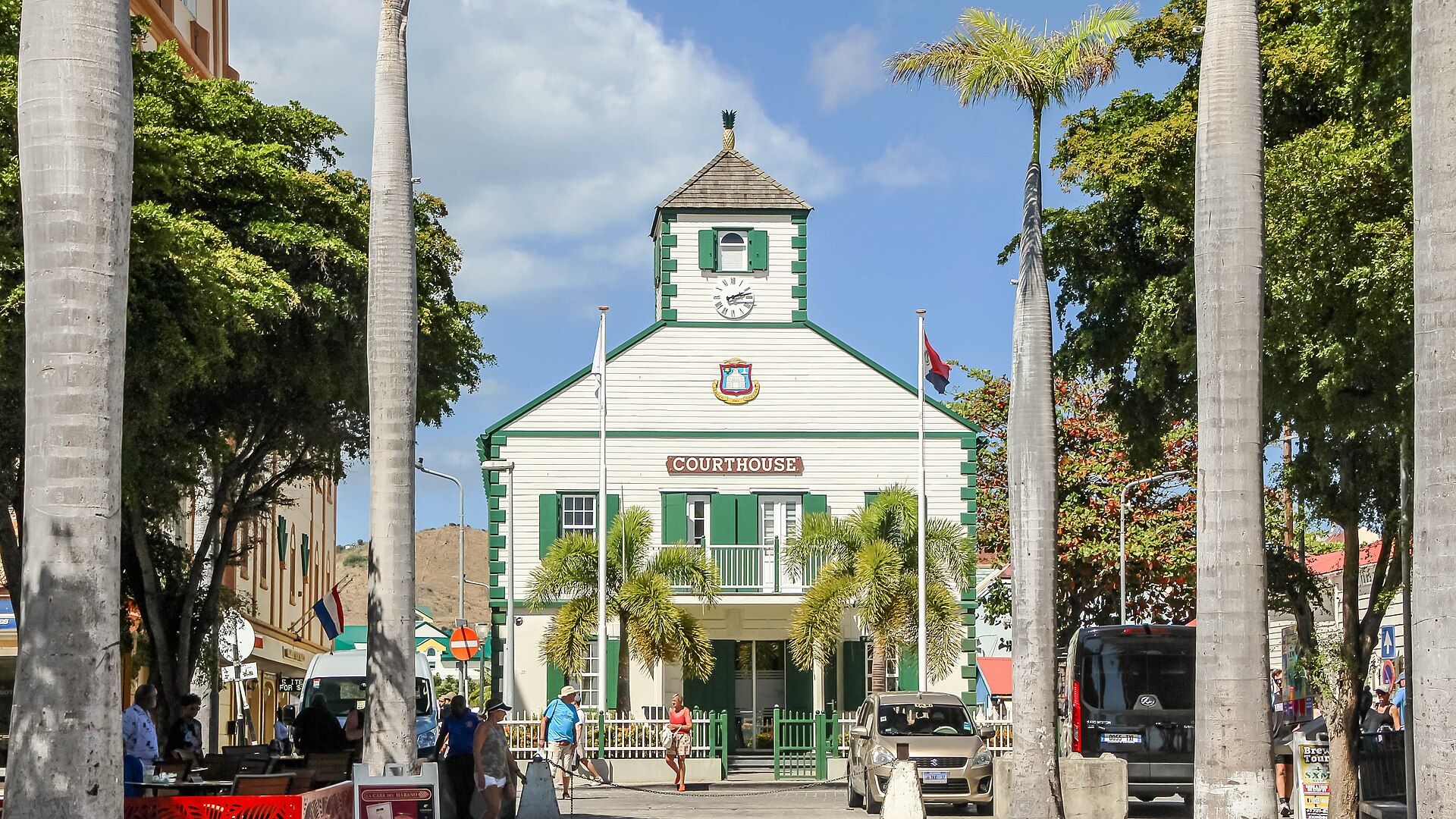 The courthouse in Philipsburg, St. Maarten.