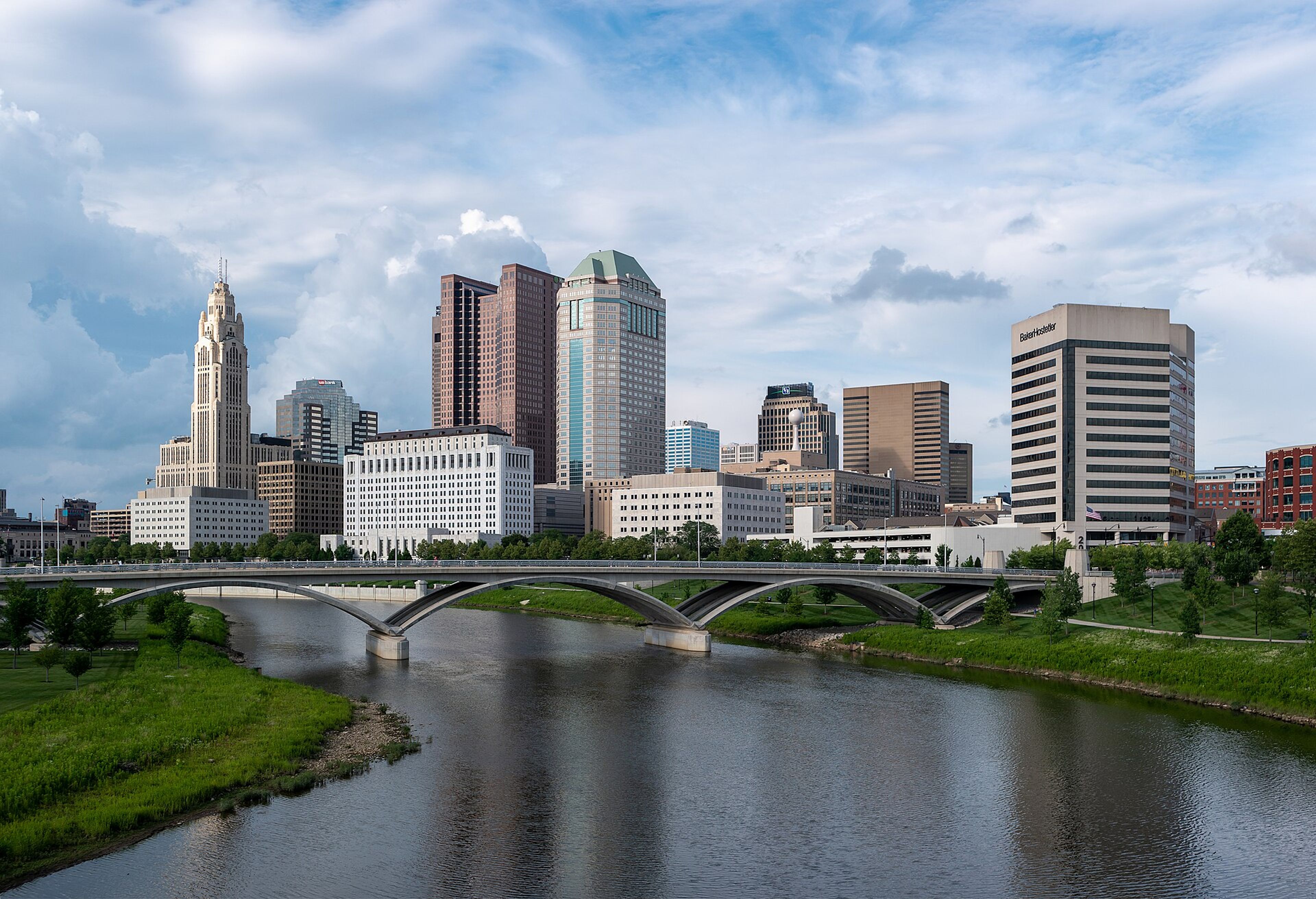 Columbus and the Scioto riverfront.