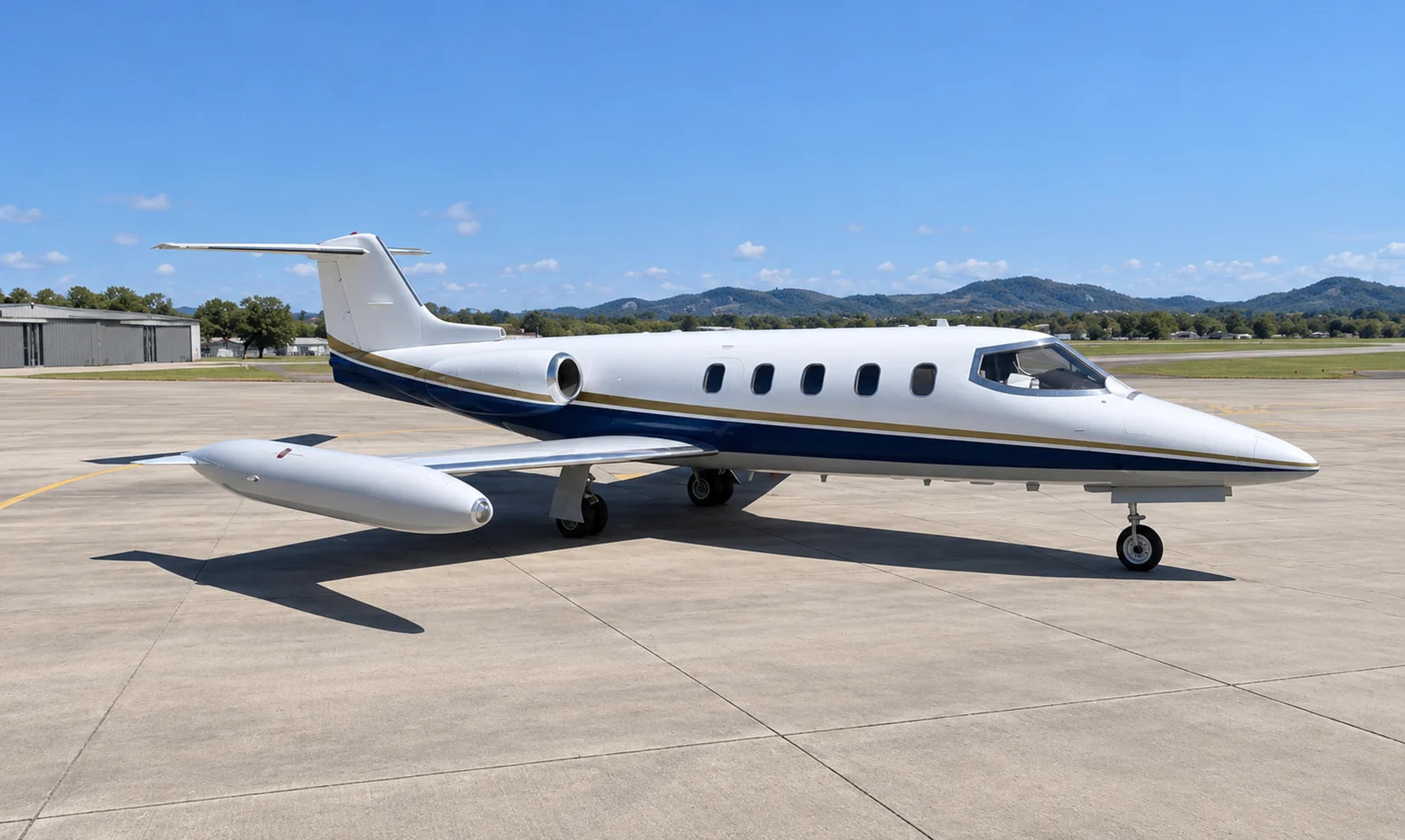 Learjet 25C aircraft illustration