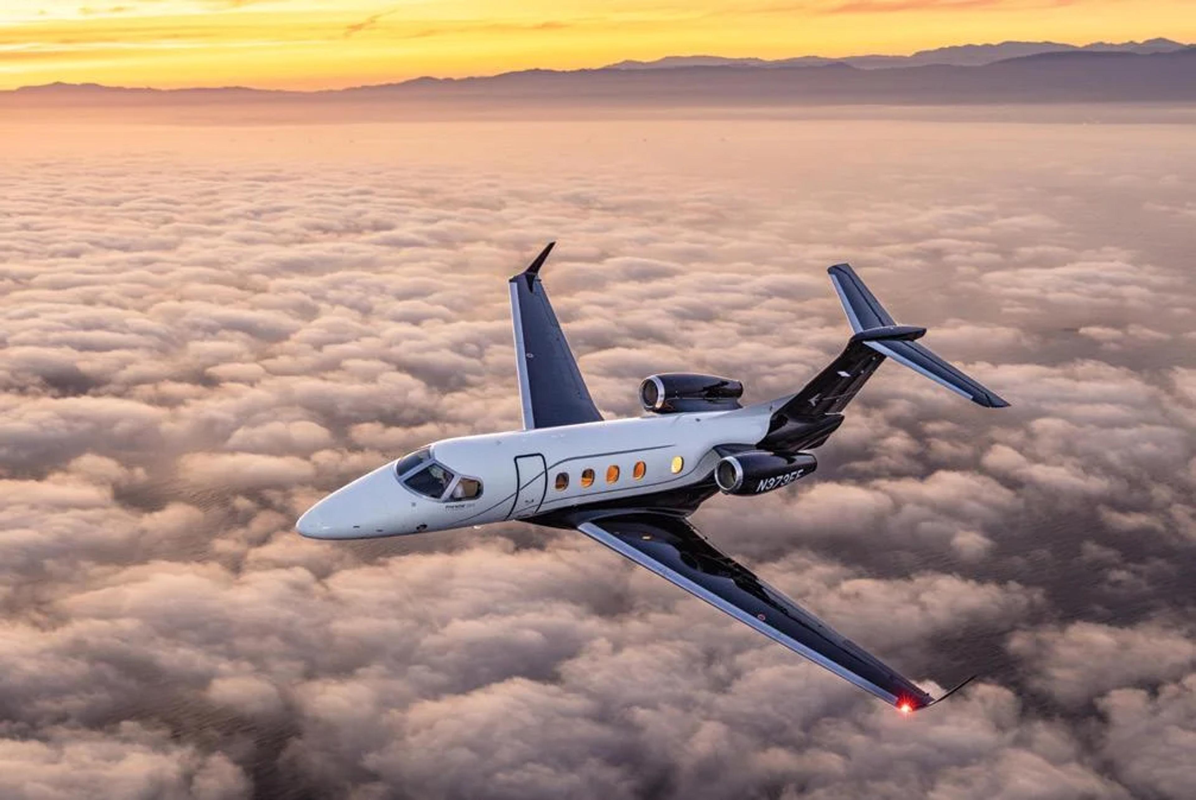 Phenom 300E, official Embraer image.