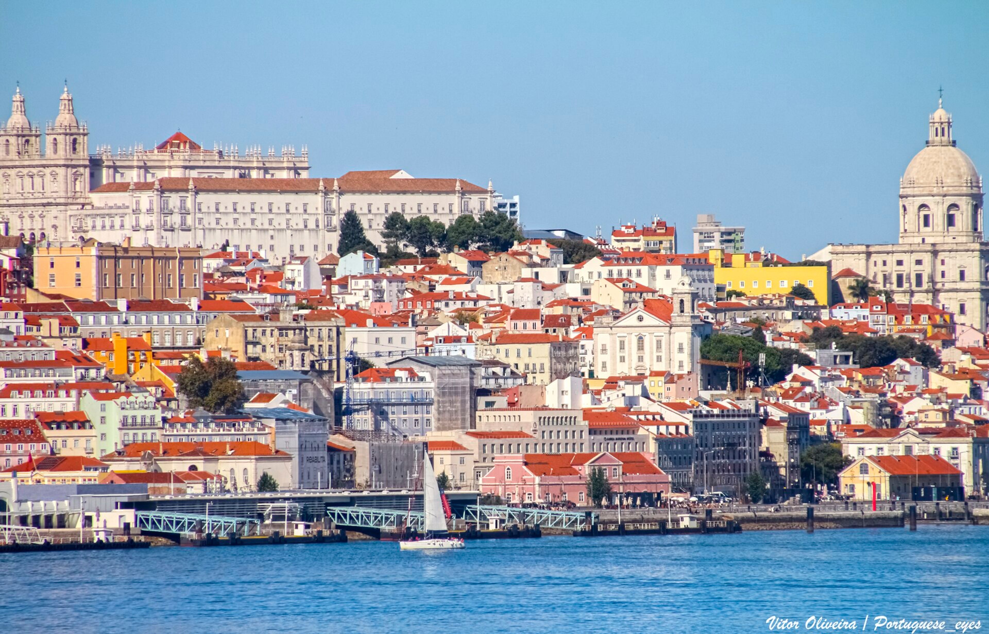 Lisbon's hillside waterfront.