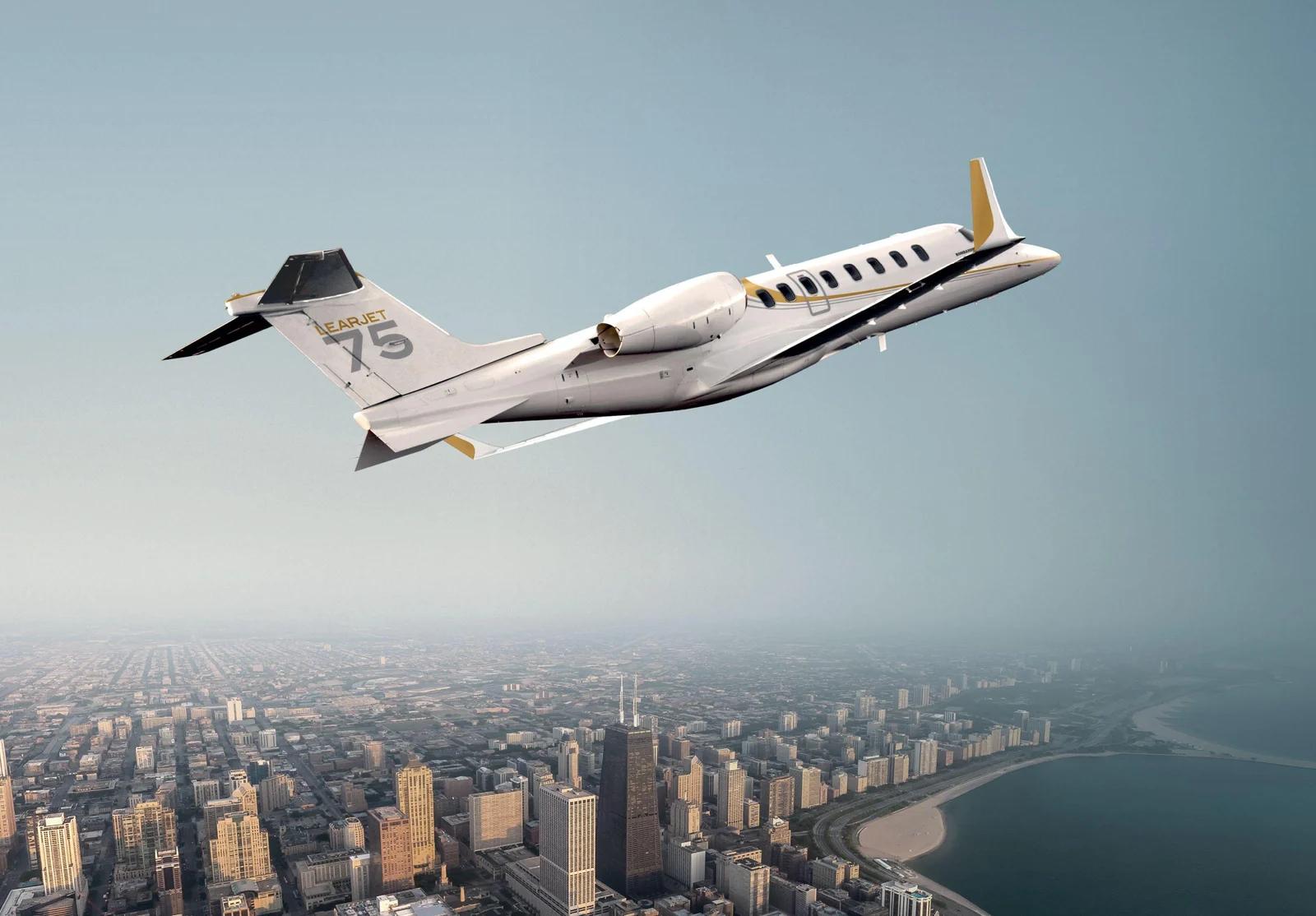 Learjet 75, official Bombardier image.