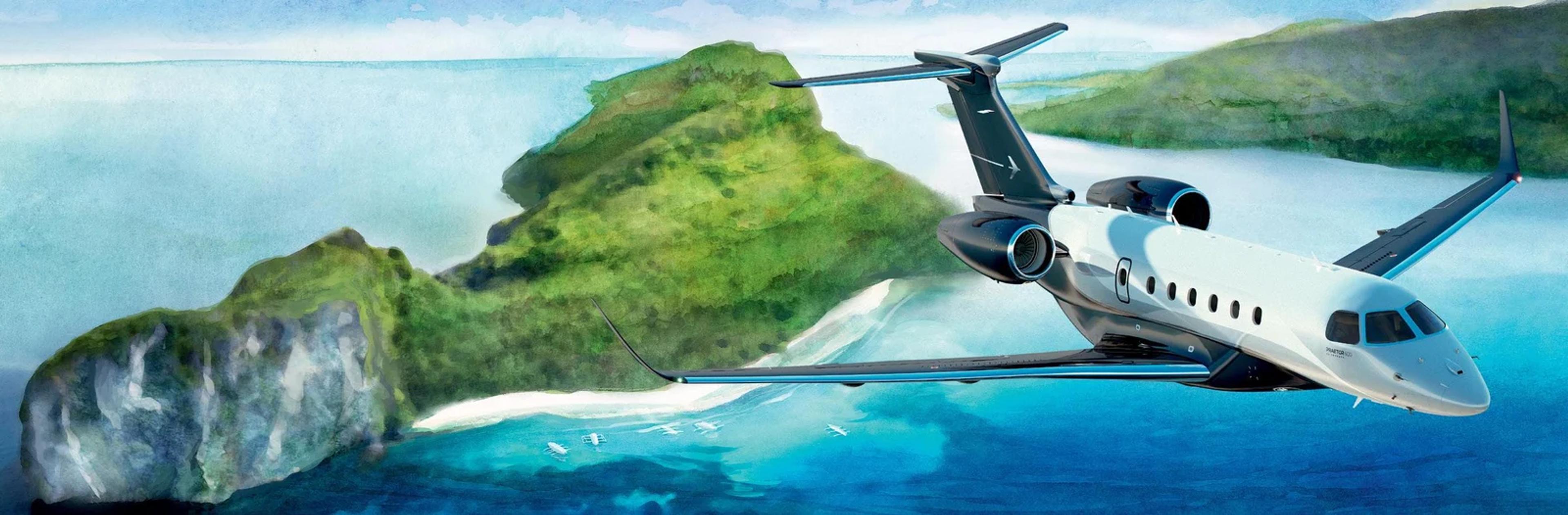 Praetor 600, official Embraer illustration.