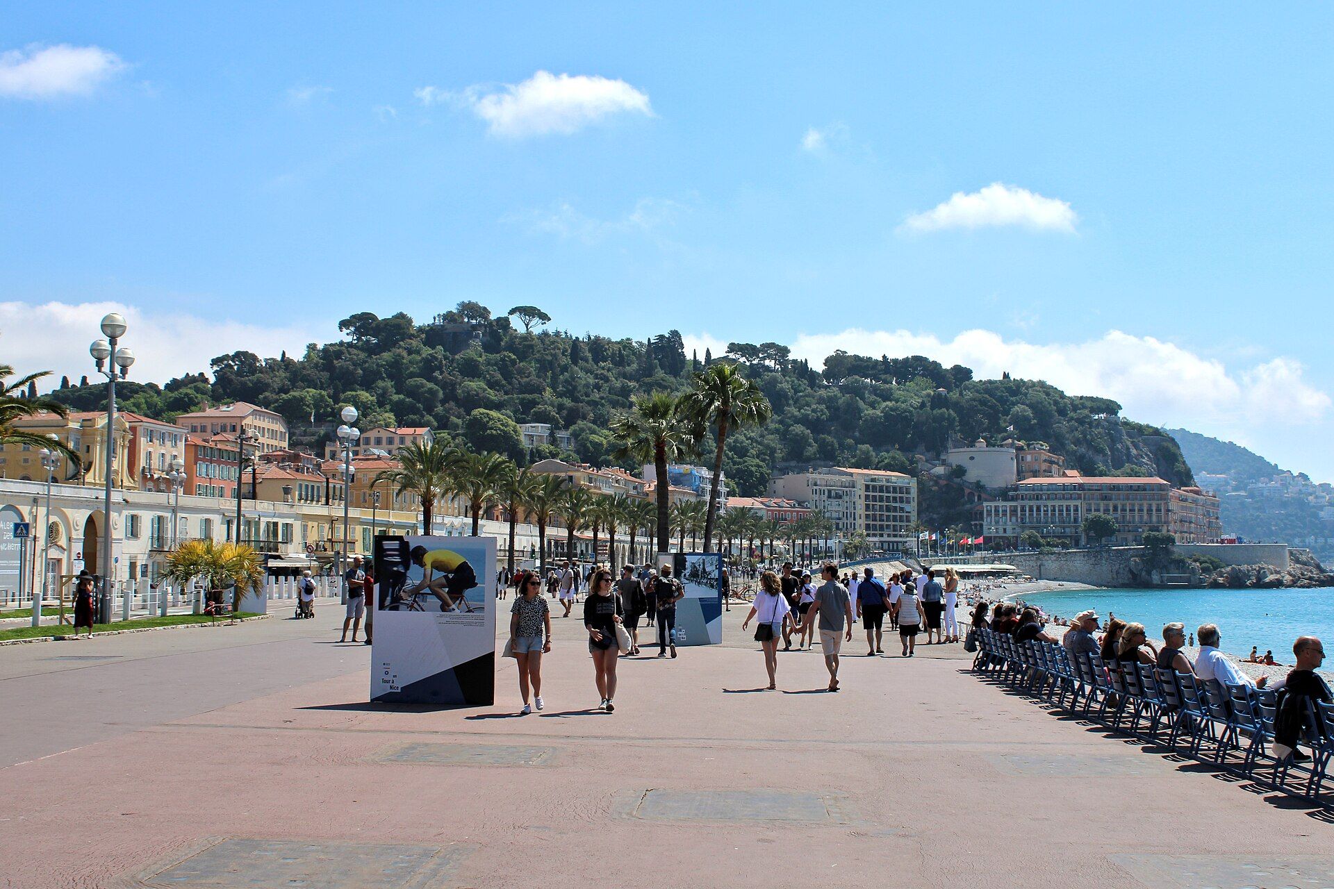 The Promenade des Anglais in Nice.
