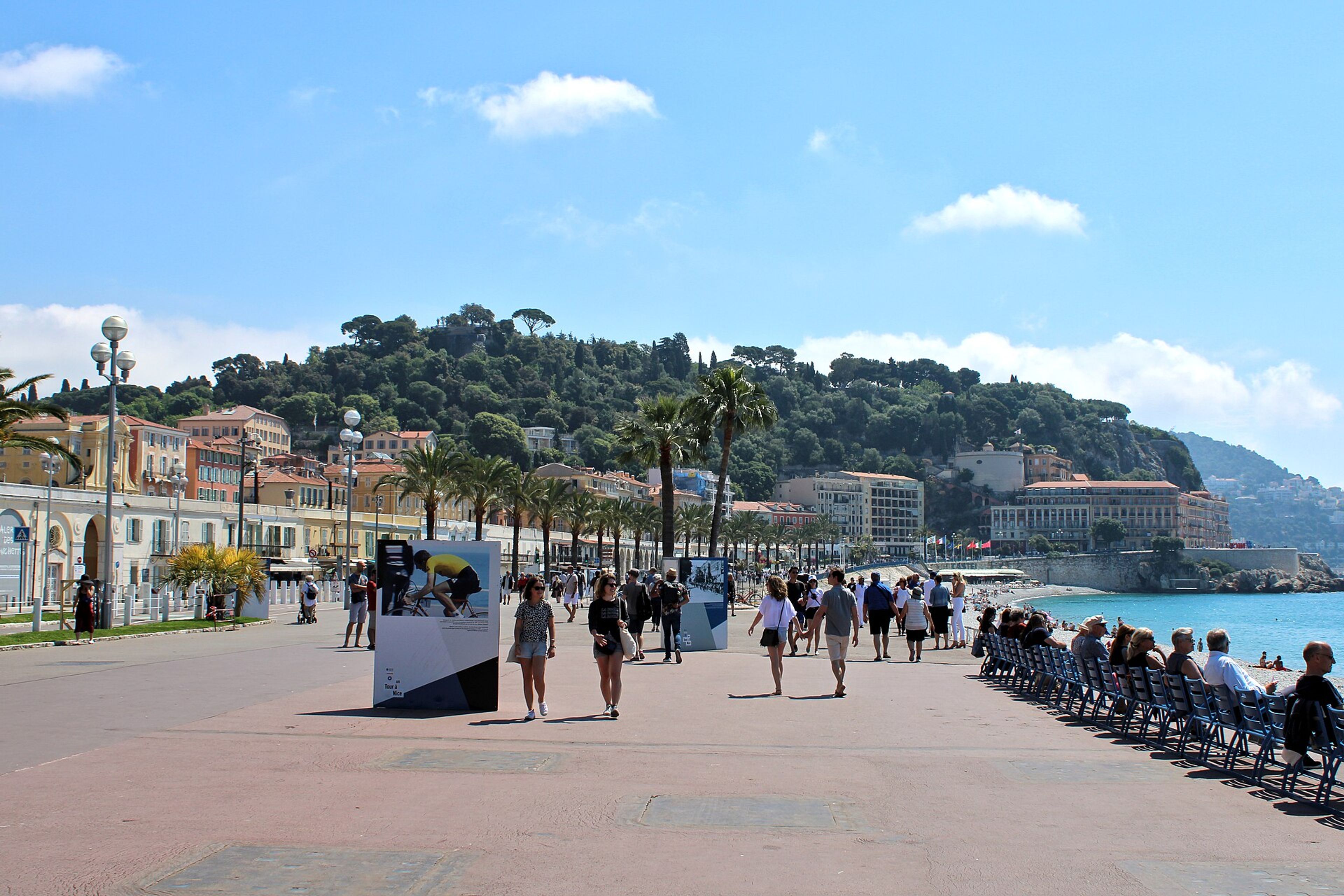 The Promenade des Anglais in Nice.