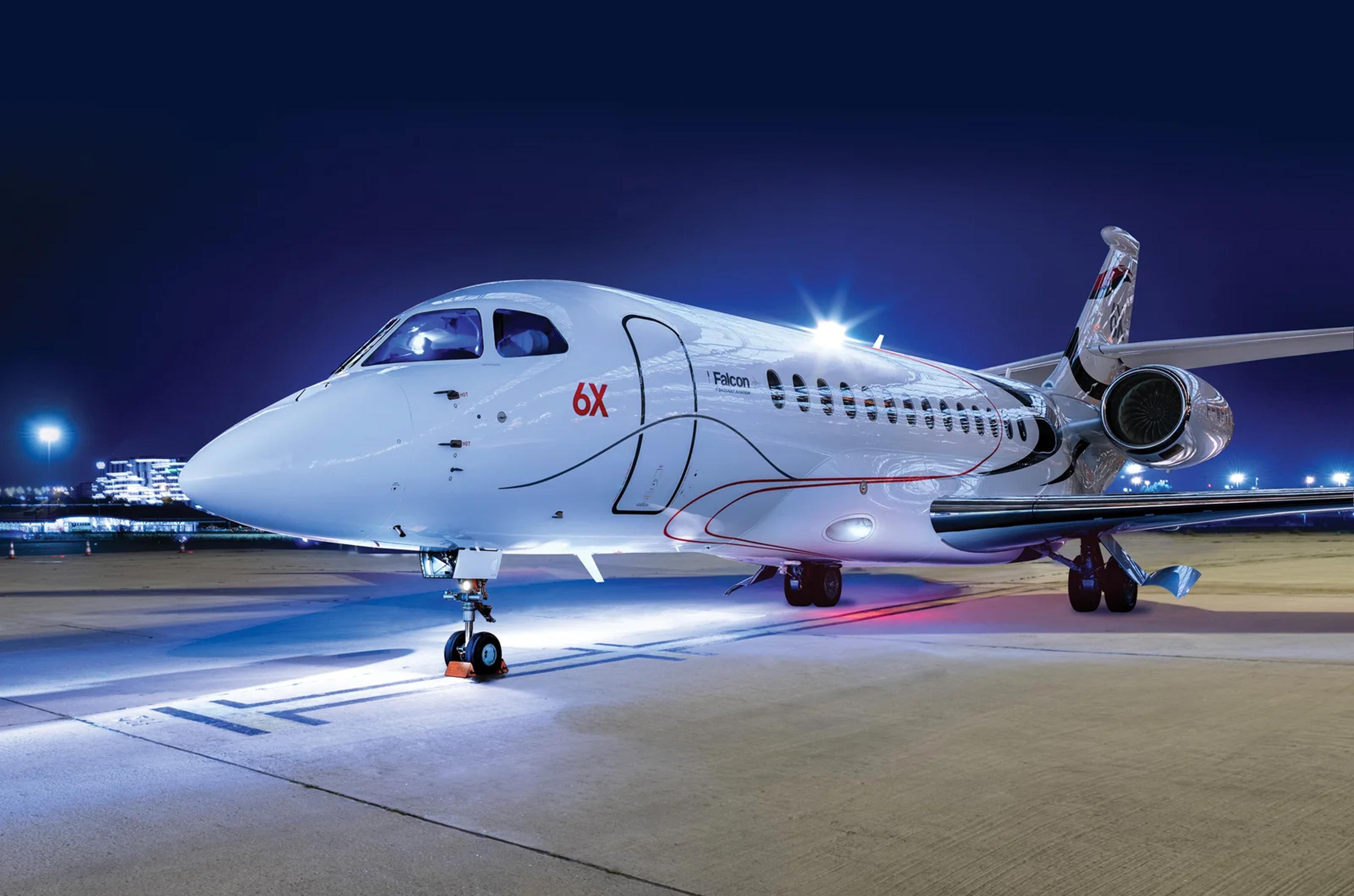 Falcon 6X, official Dassault Aviation image.