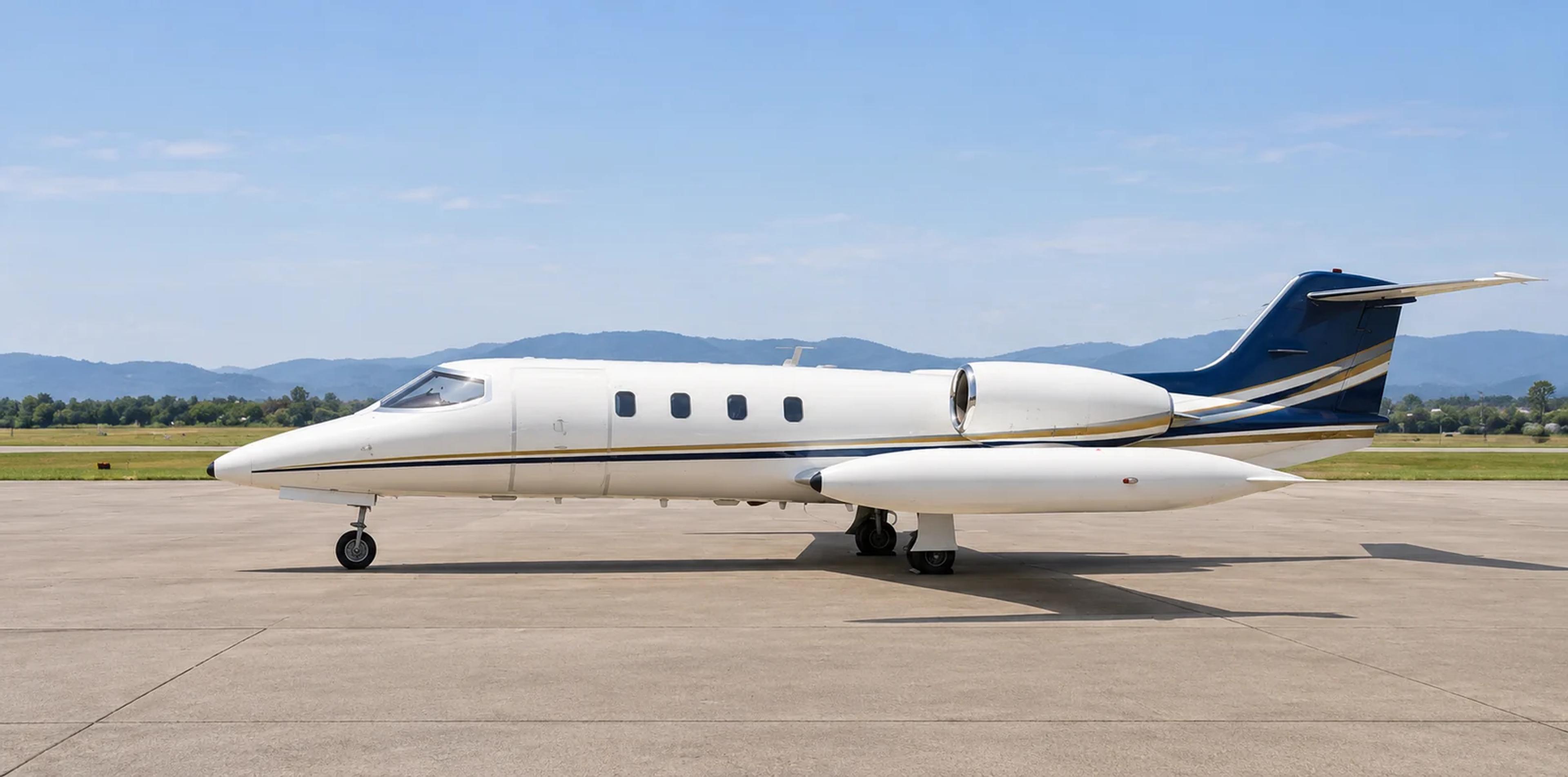 Learjet 35 aircraft