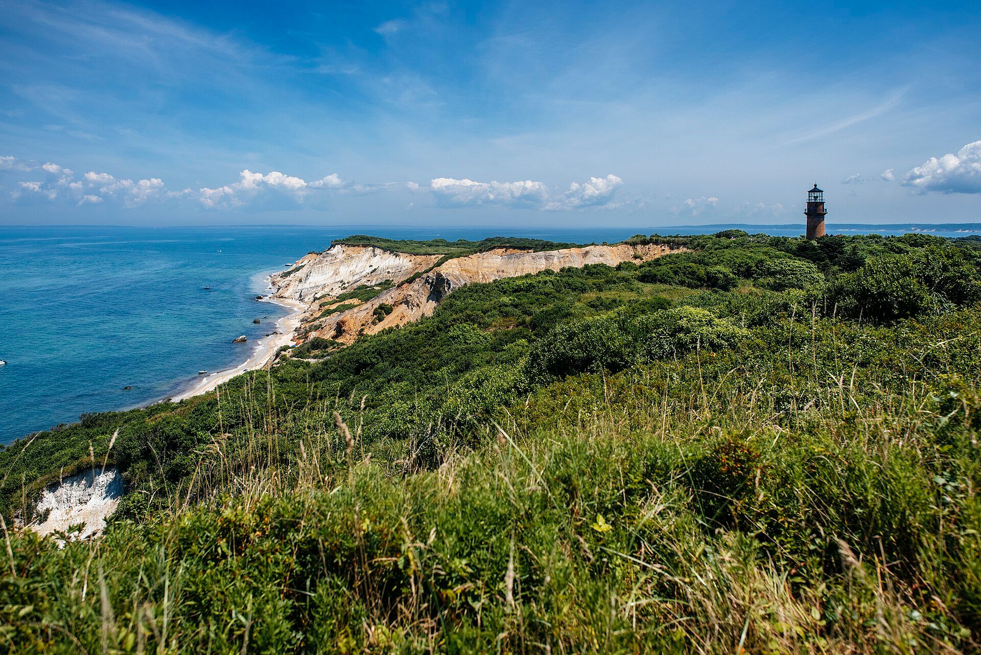 Aquinnah's coastal landscape on Martha's Vineyard.