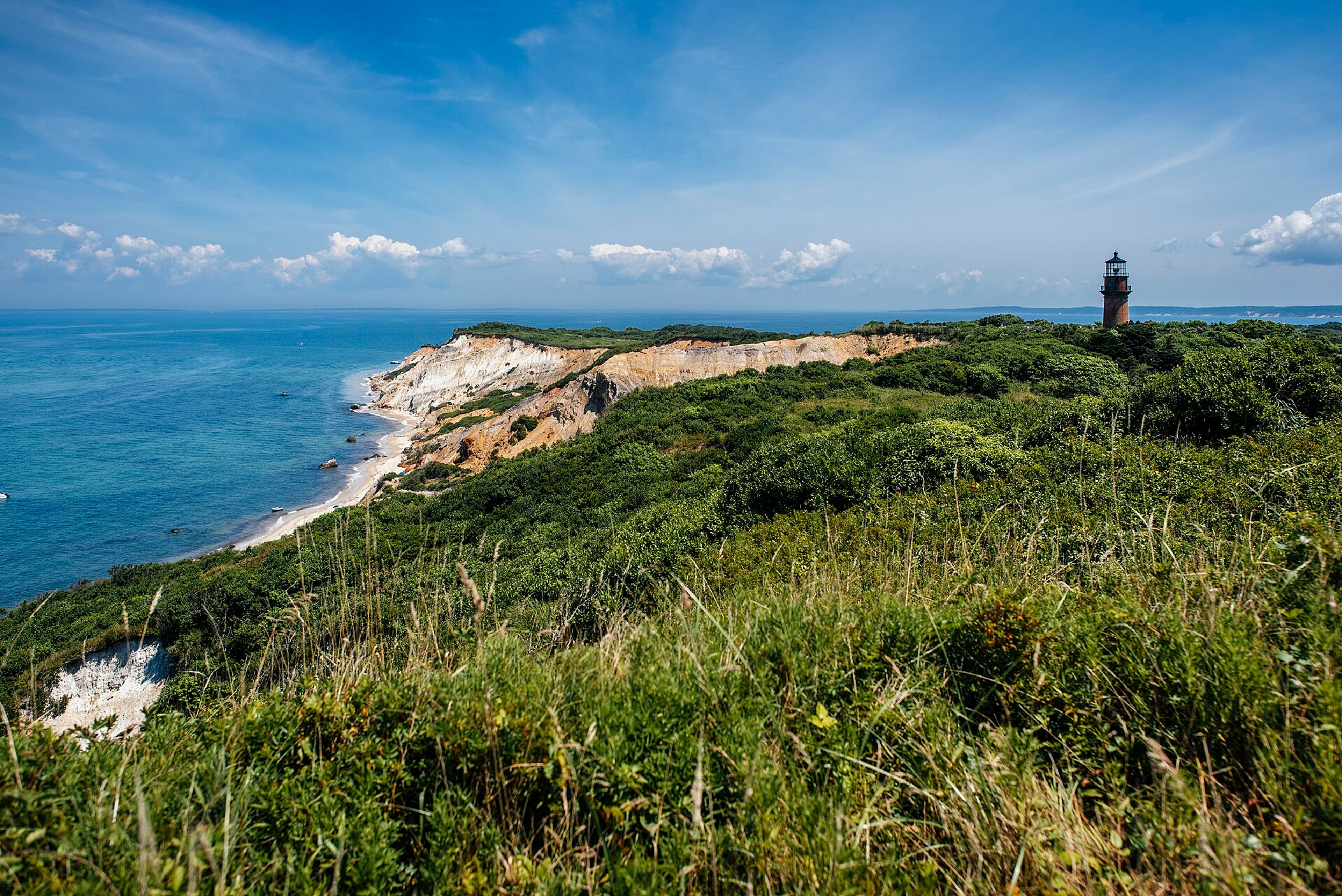Aquinnah's coastal landscape on Martha's Vineyard.