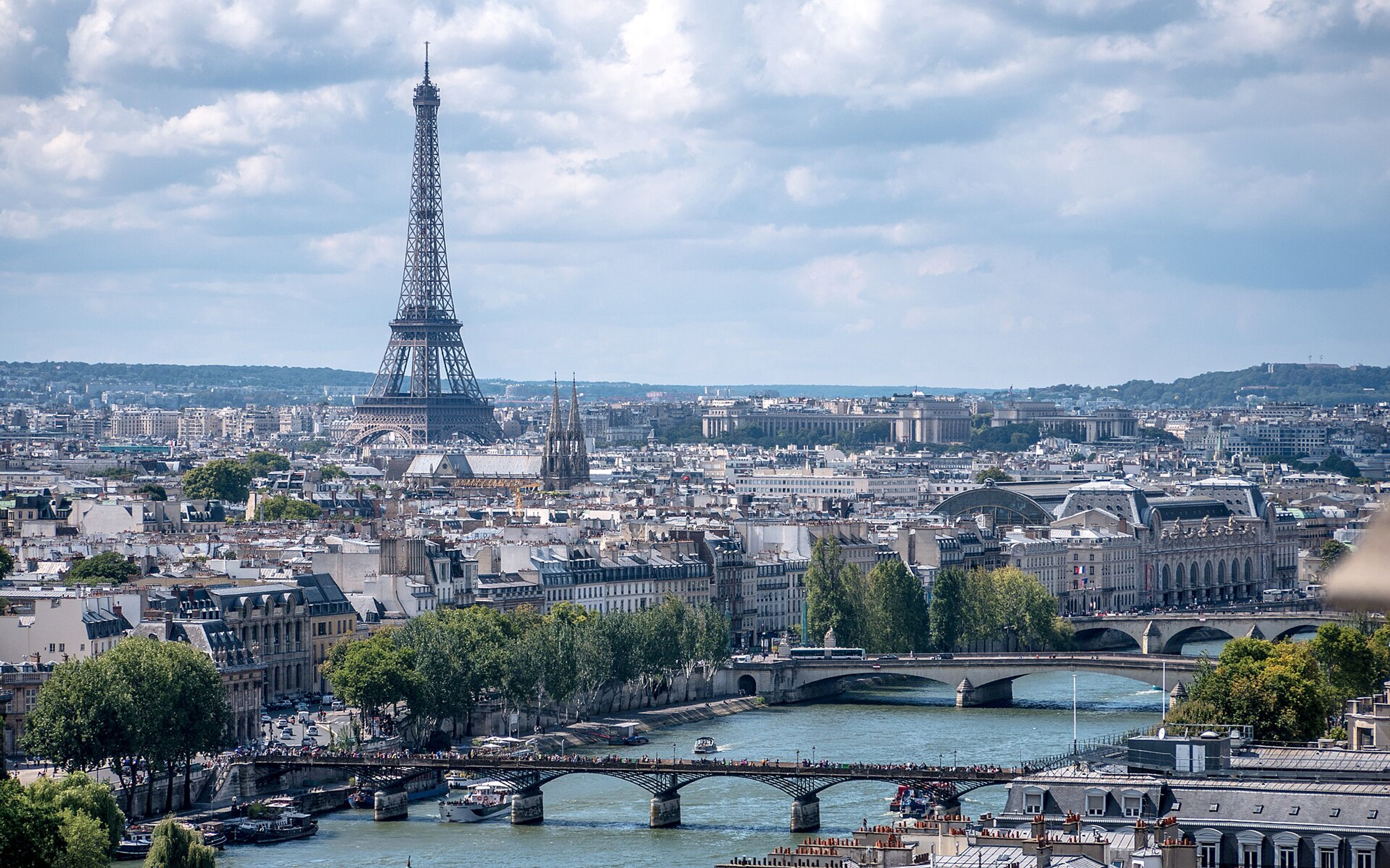 Paris with the Eiffel Tower.